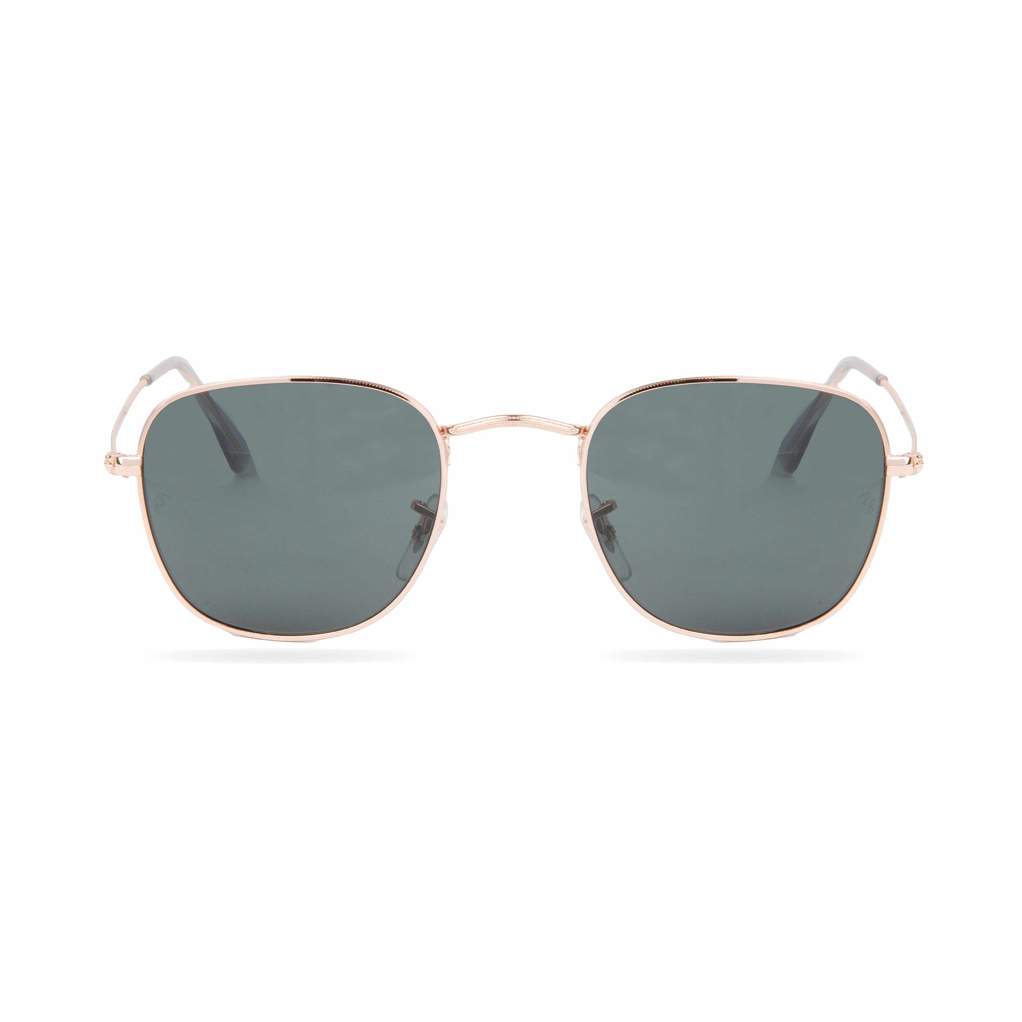 Ray-Ban Round-Square Sunglasses - Rose Gold & Dark Lenses