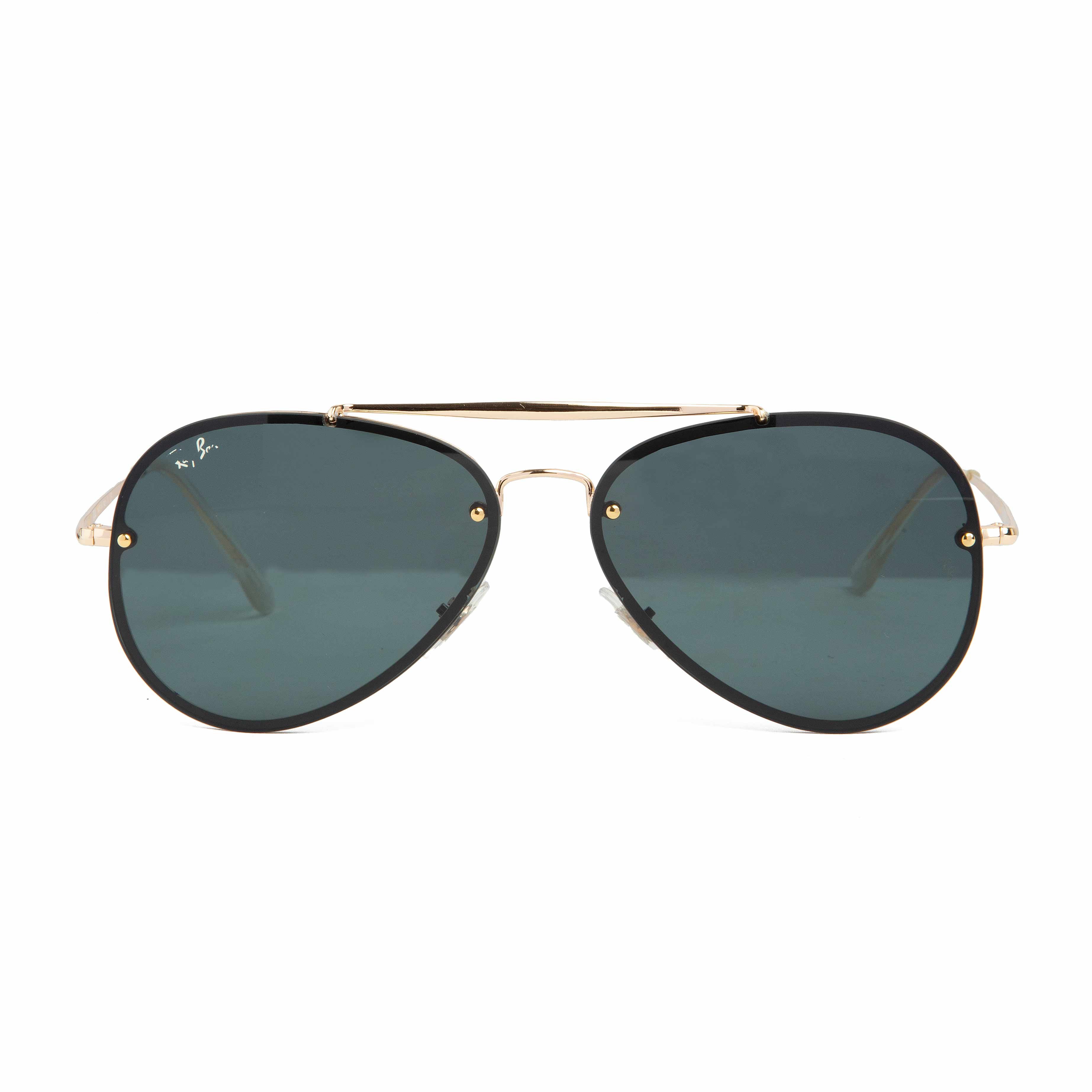 Ray-Ban Rimless Aviator Sunglasses - Gold Frame & Dark Lenses