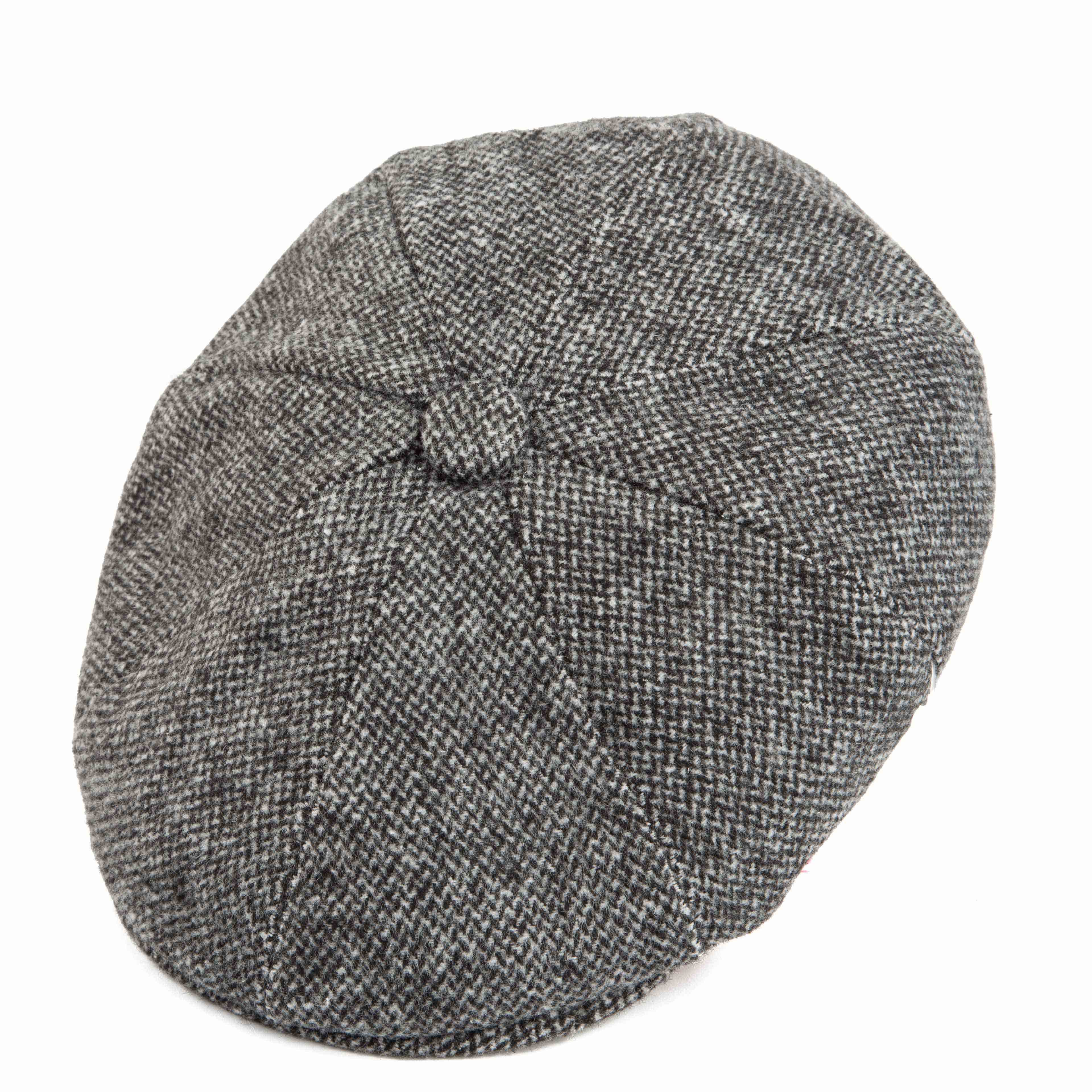 Grey Tweed Flat Cap | Classic Newsboy Hat for Men & Women