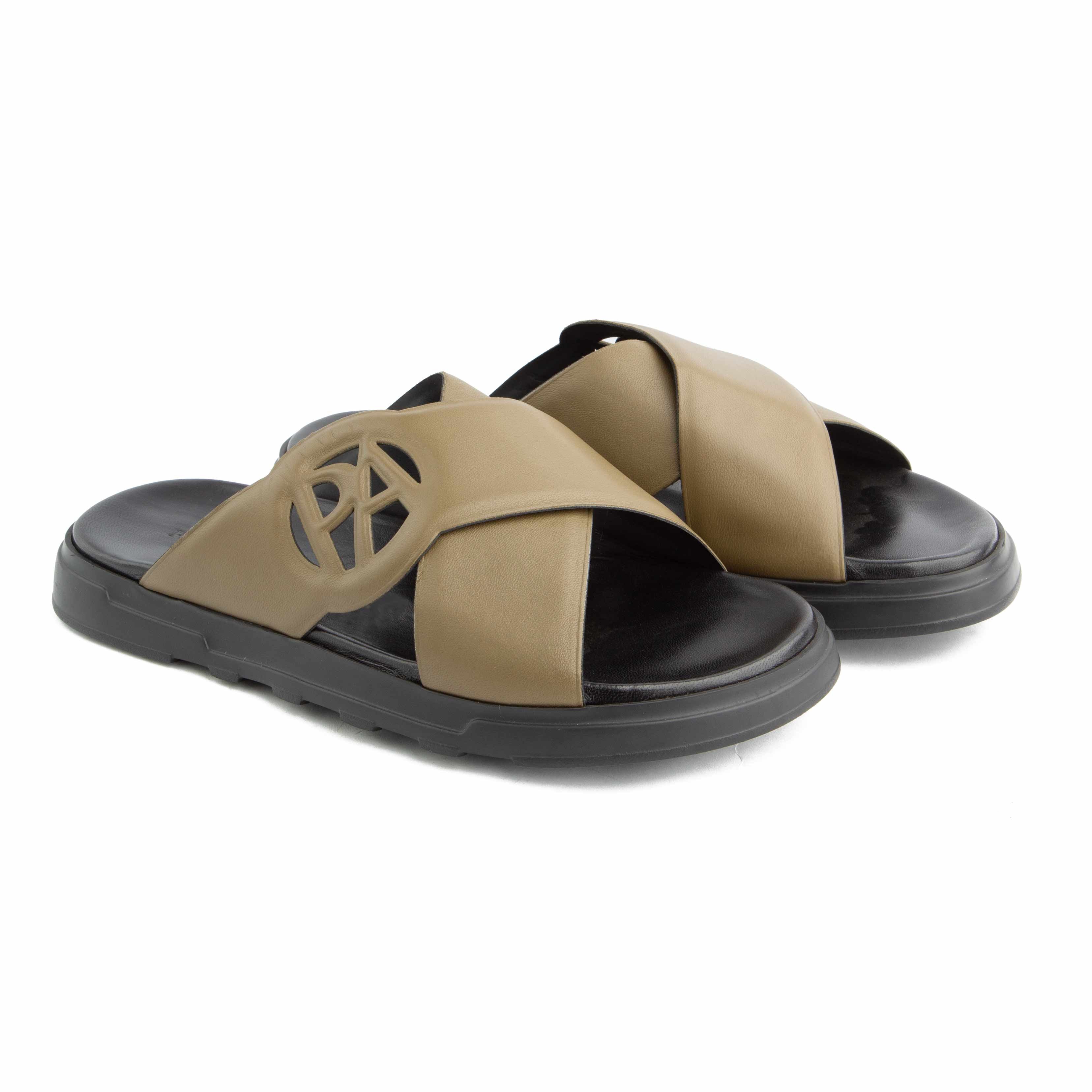 Peter Ascot Tan Leather Strap  Sandals