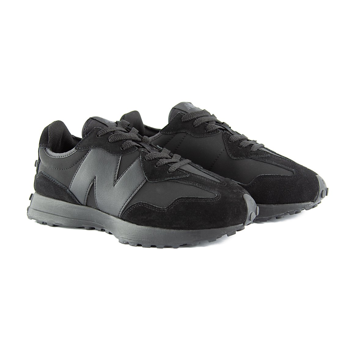 New Balance 327 Triple Black Sneakers: Retro Style, Modern Comfort