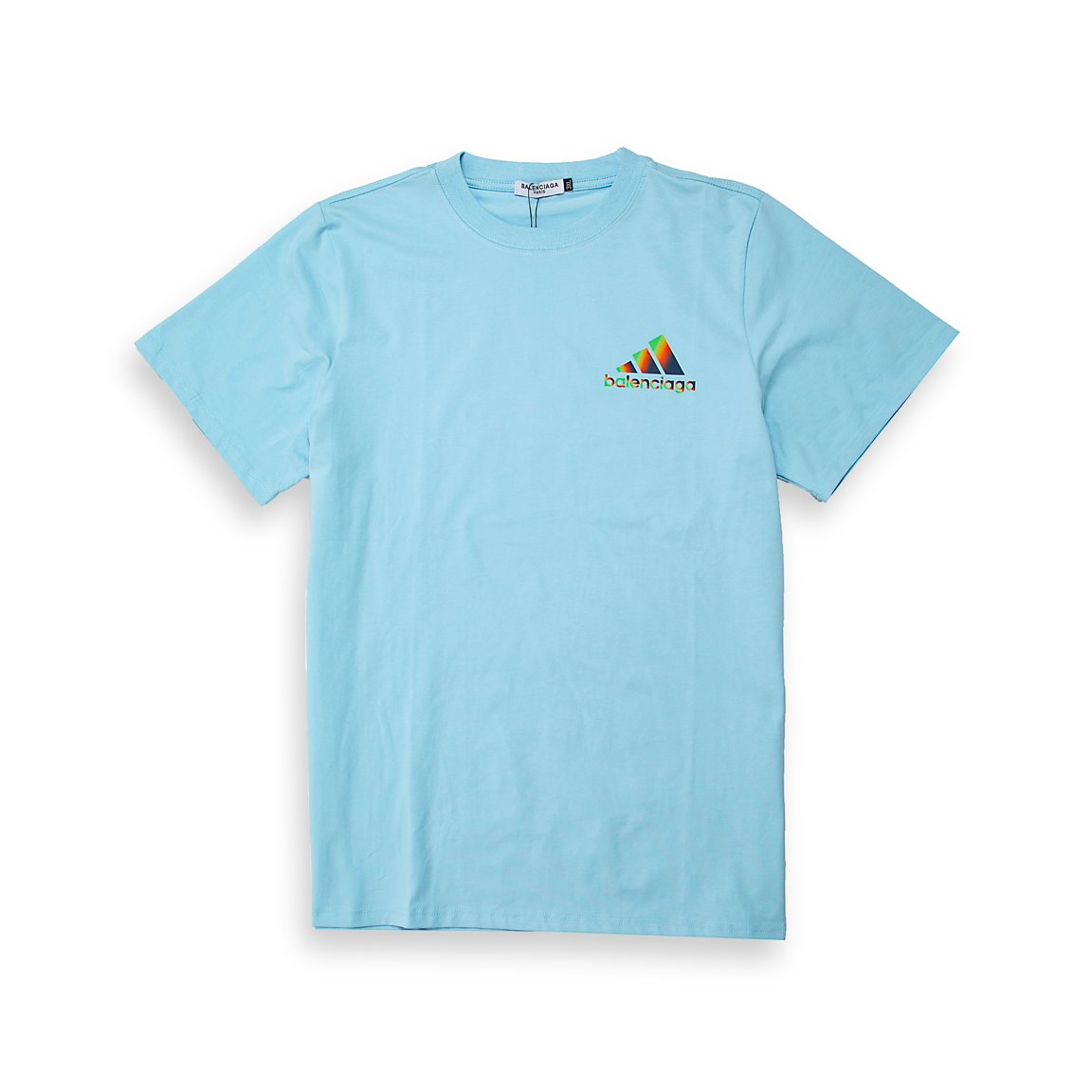 A premium cotton jersey T-shirt resulting from the Balenciaga x adidas collaboration.