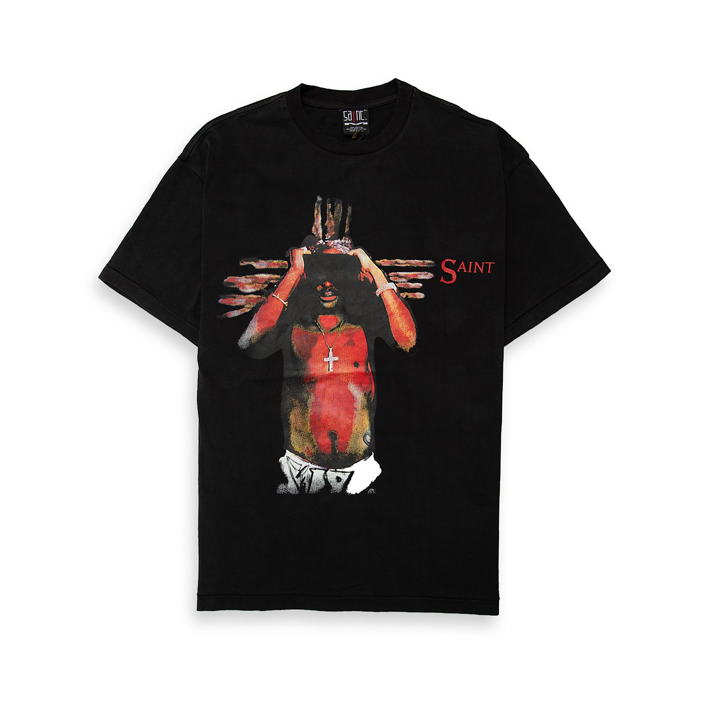 This is a premium, heavyweight cotton graphic t-shirt featuring a distinctive, vintage-inspired graphic.