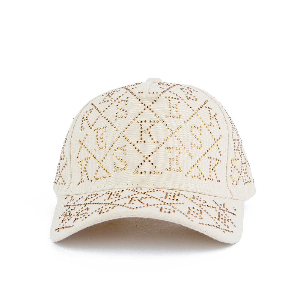 Blinged-Out Love Baseball Face Cap | Glamorous & Stylish