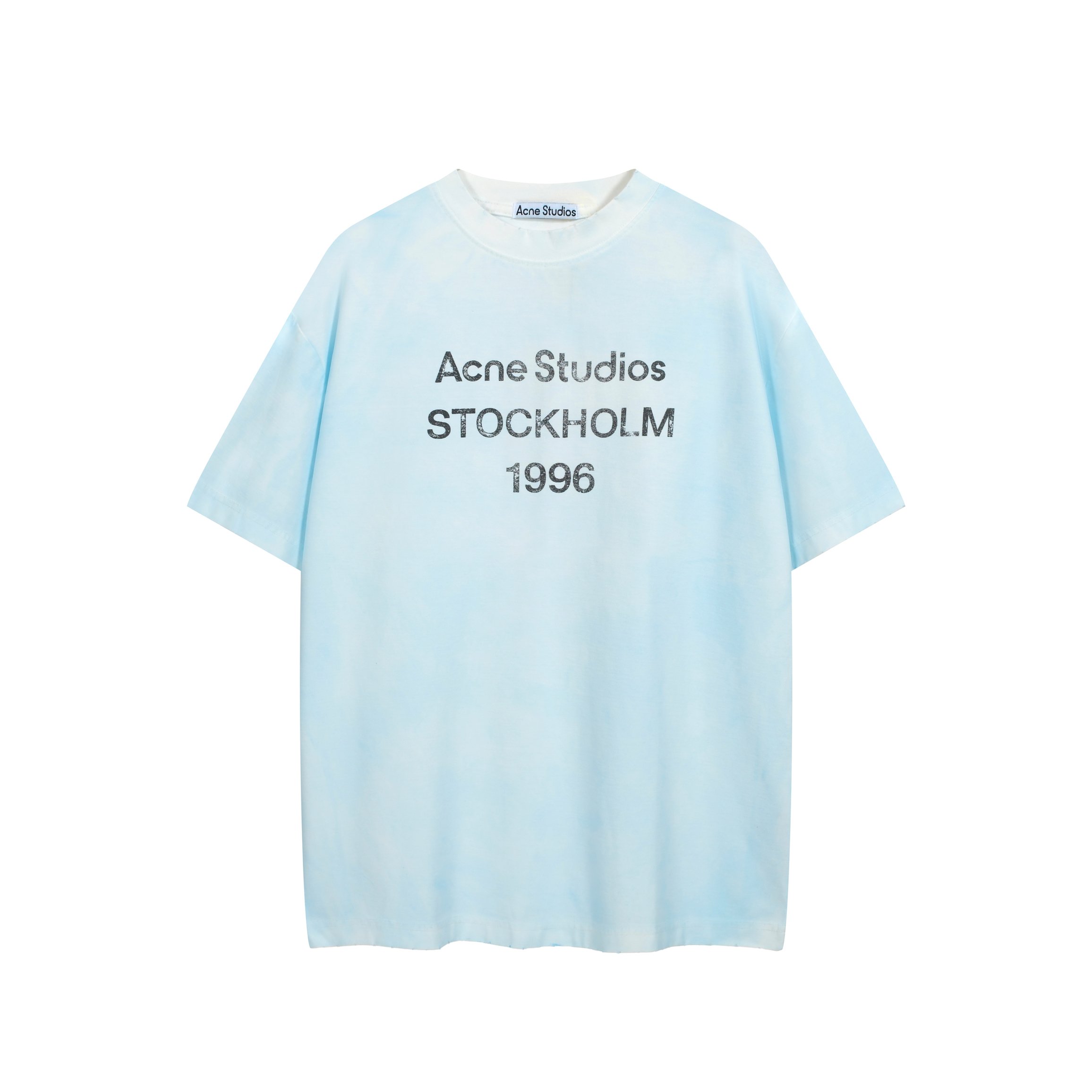 Acne Studios Washed Blue 1996 Logo T-Shirt - Unisex Fit