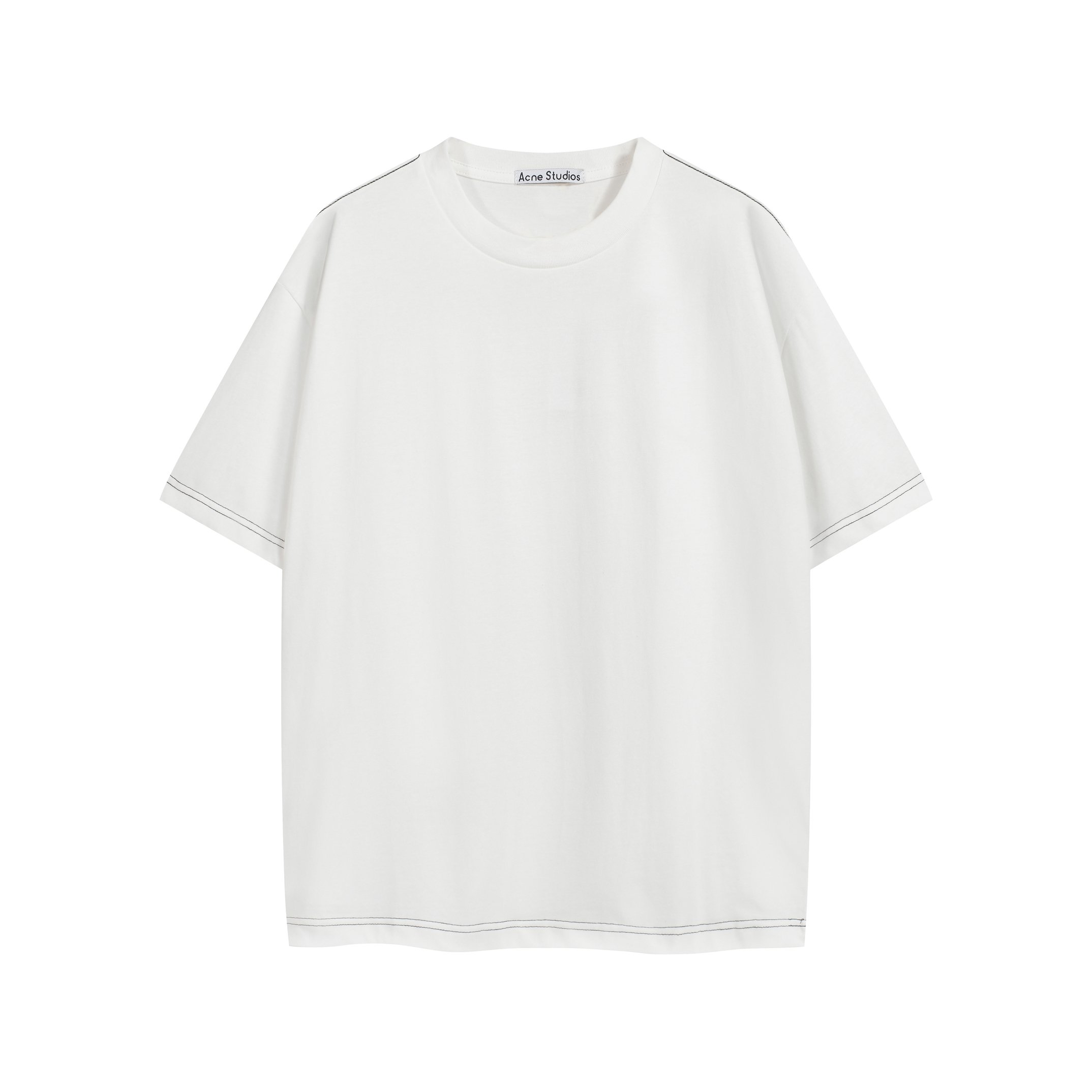 Acne Studios Rhinestone 1996 T-Shirt - White, Unisex Relaxed Fit