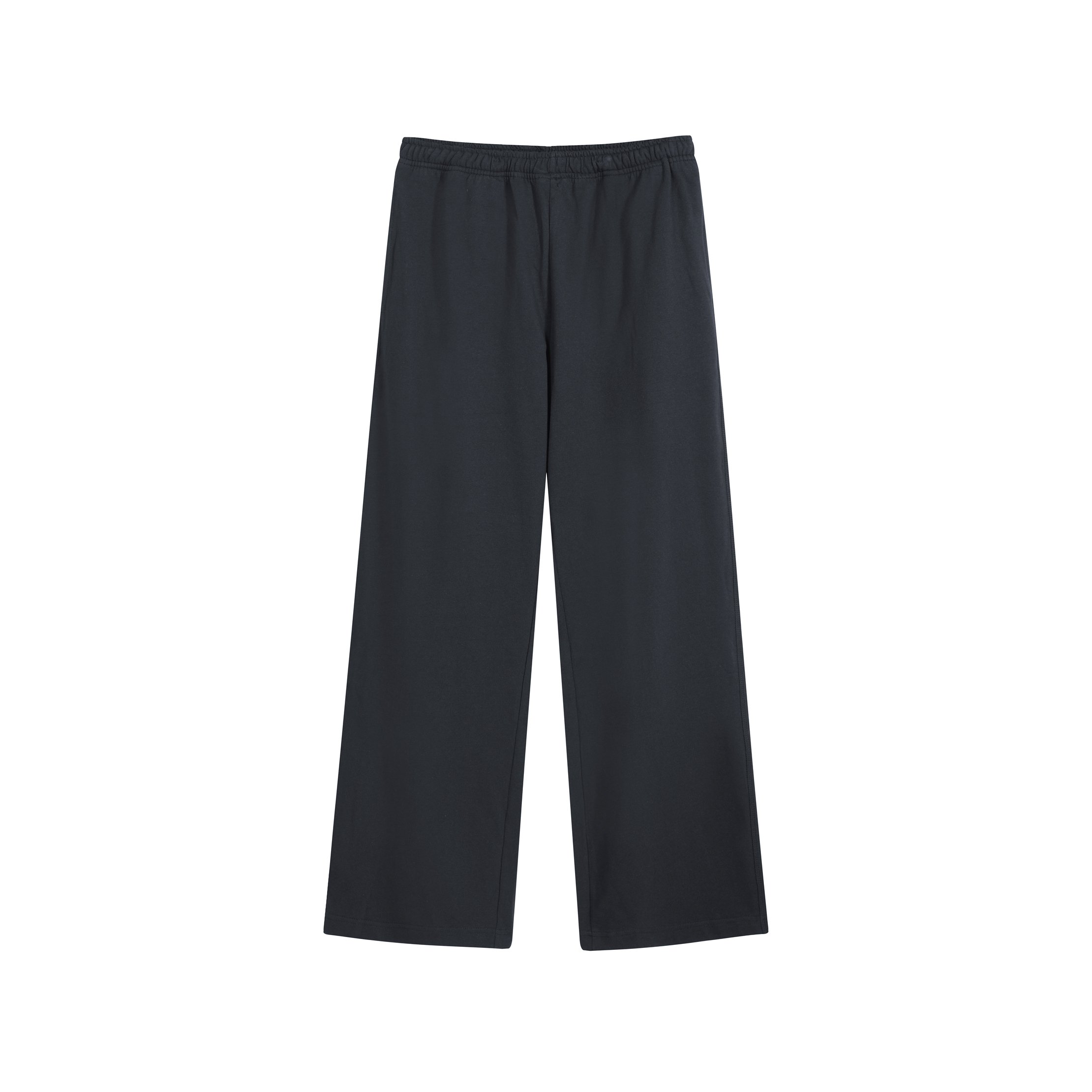Acne Studios Unisex Wide-Leg Elastic Waist Trousers Black
