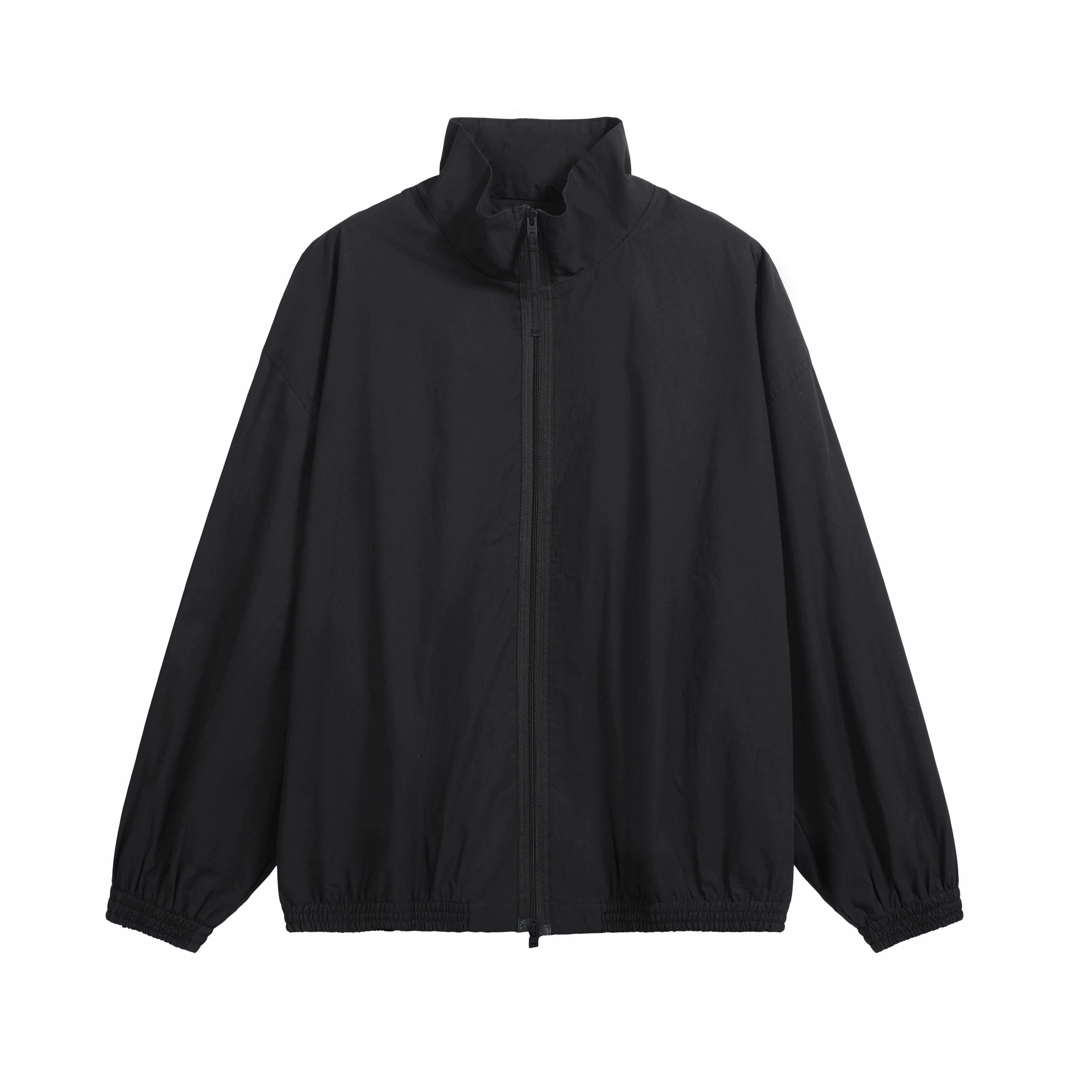 Shop the Acne Studios black minimalist track jacket. 