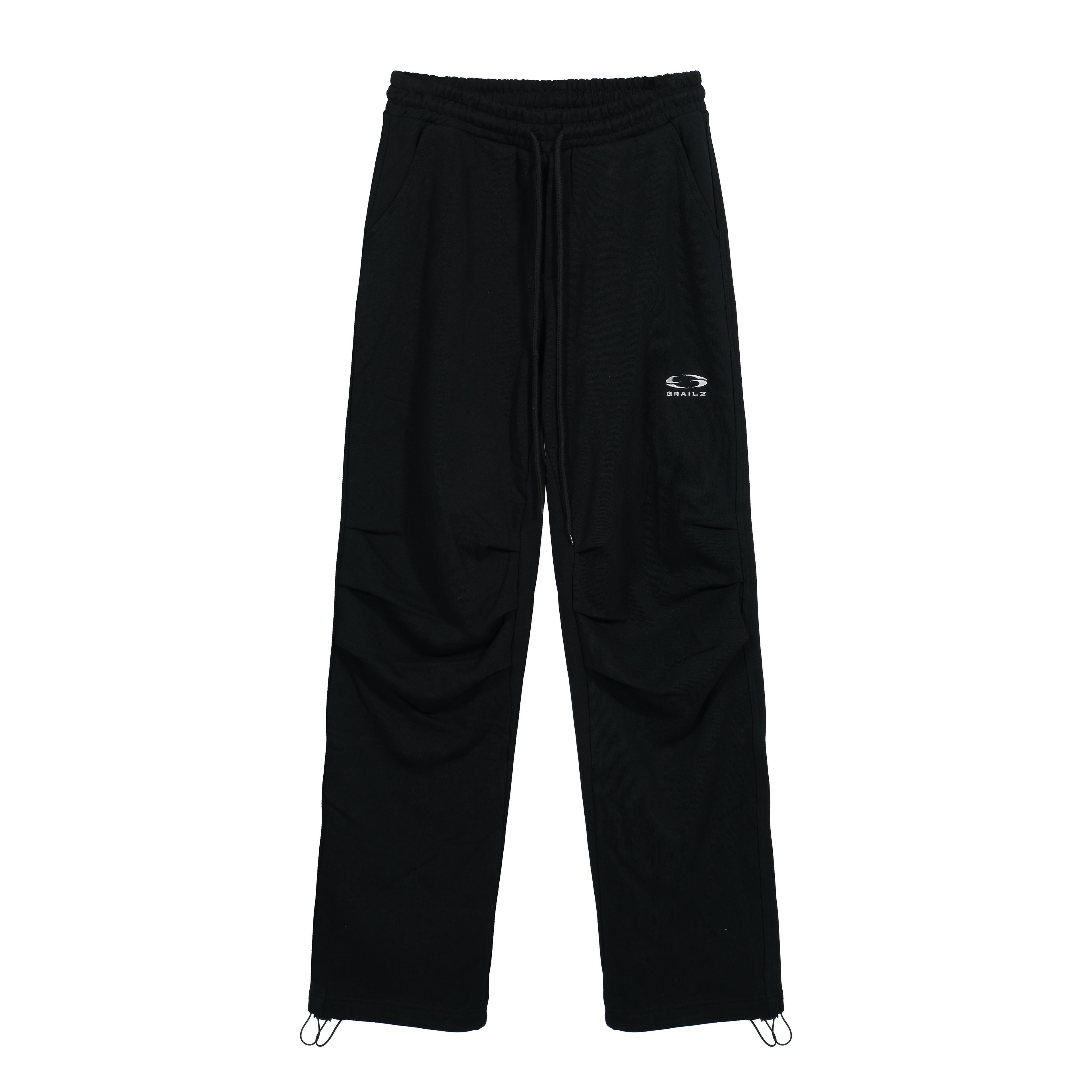GRAILZ Baggy Black Track Pants | Unisex Streetwear Trousers