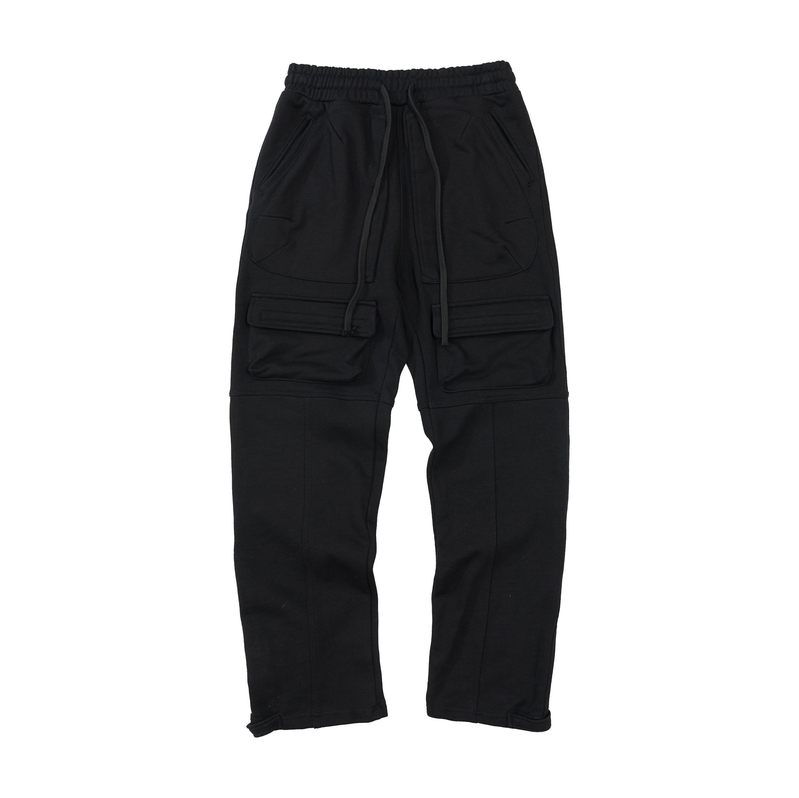 Unisex Black Techwear Cargo Joggers - Grailz Street Style