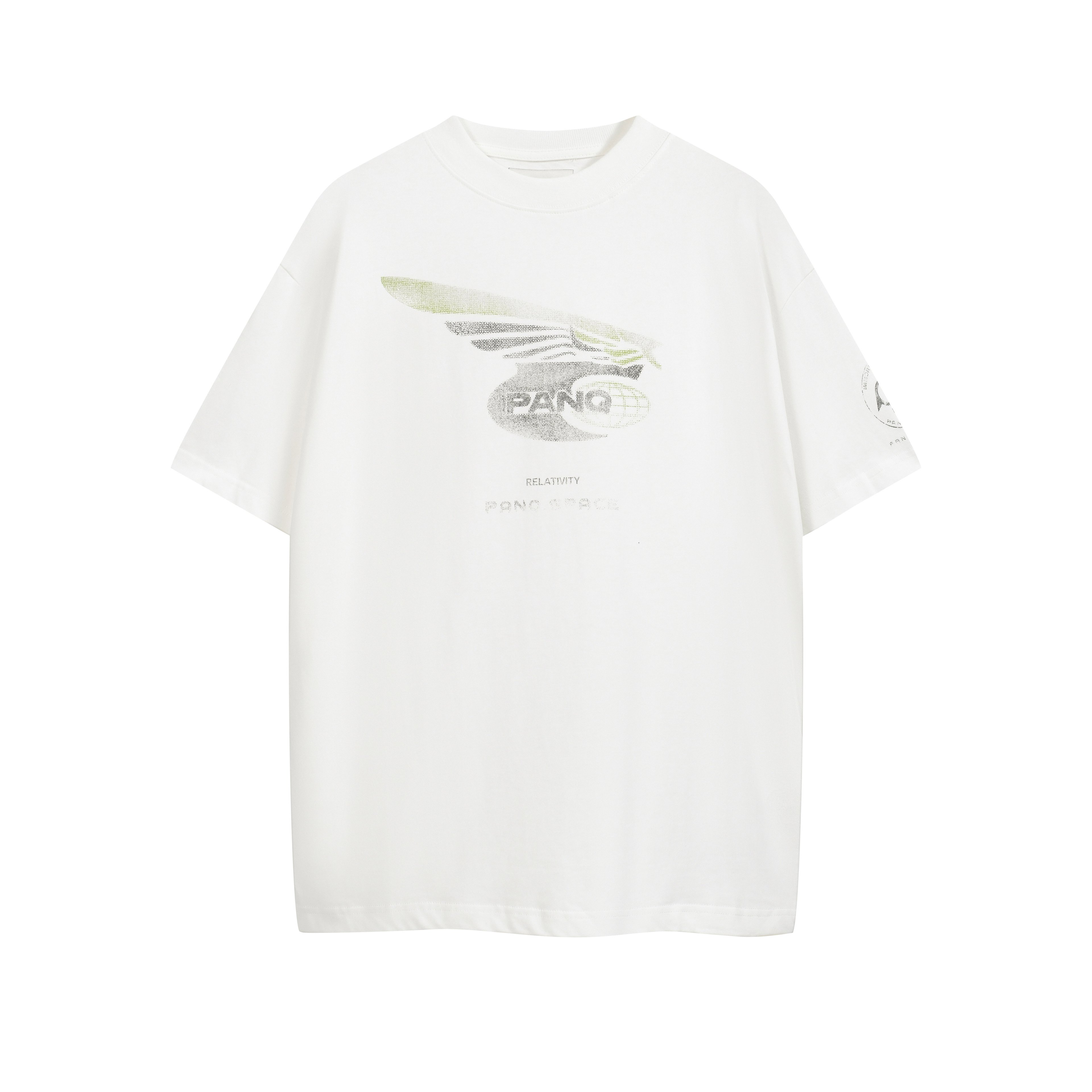 PanQ Oversized 'Relativity' Distressed Graphic T-Shirt