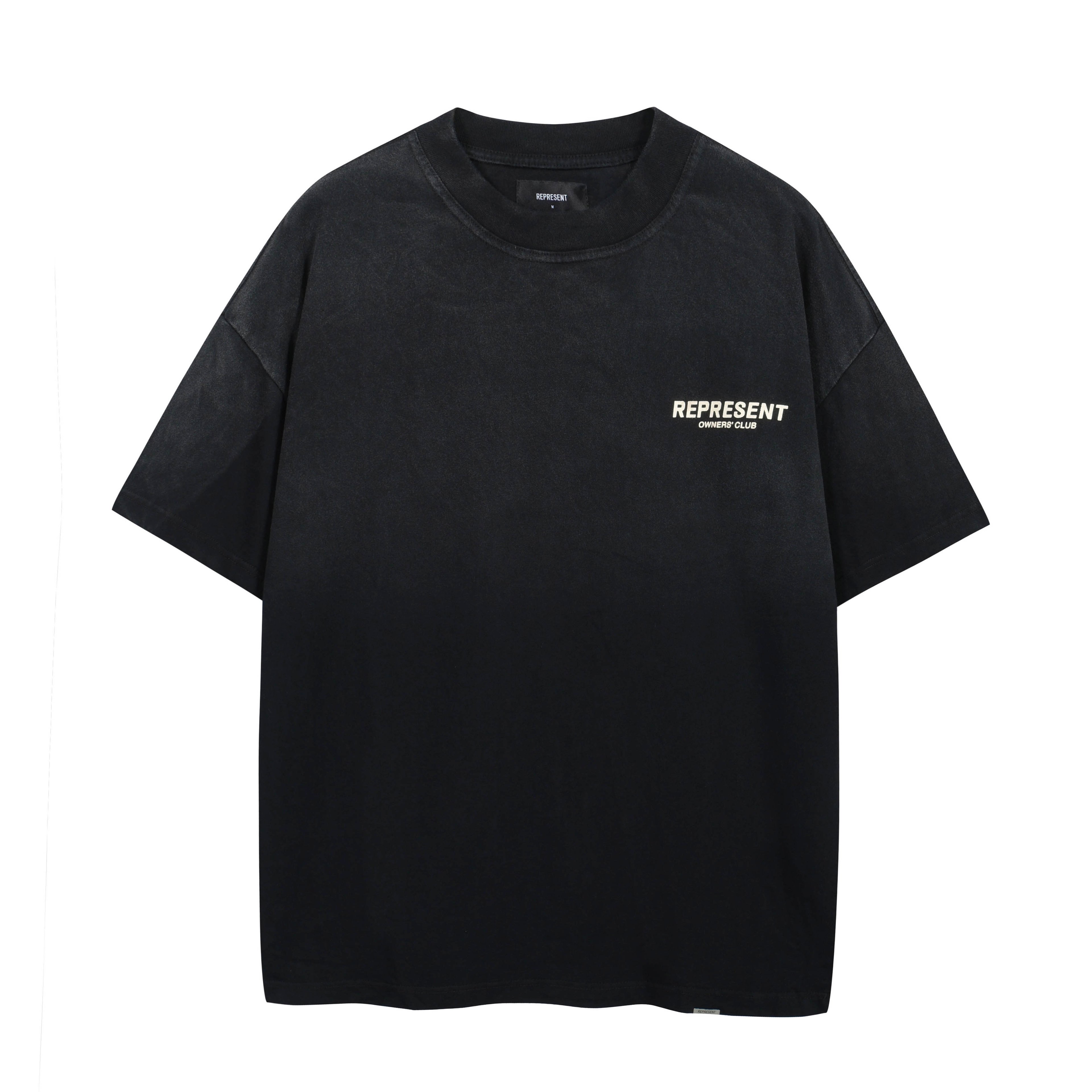 Represent Owners' Club T-Shirt Aged Black - Premium Oversized
