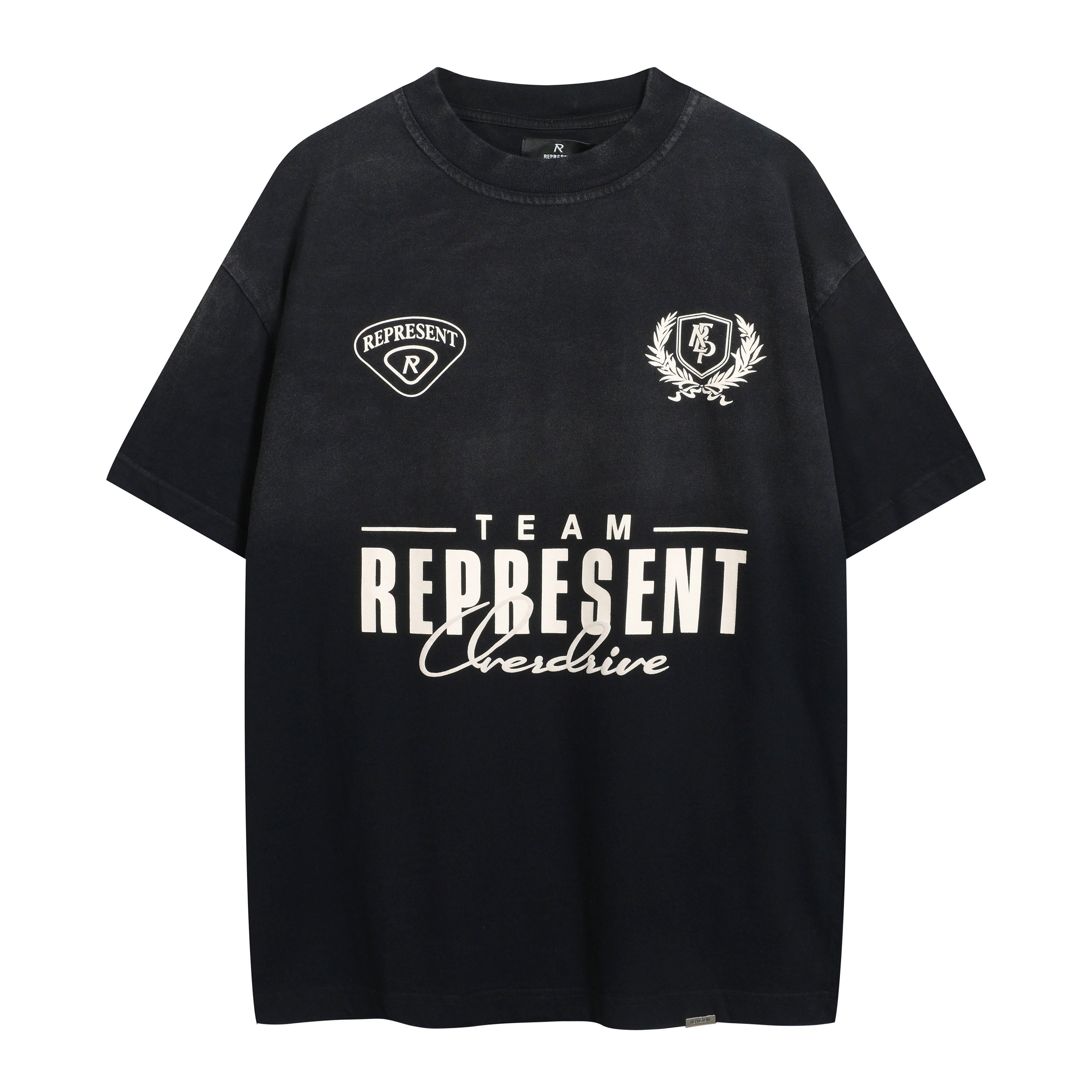 Represent World Championship Oversized Black Graphic T-Shirt