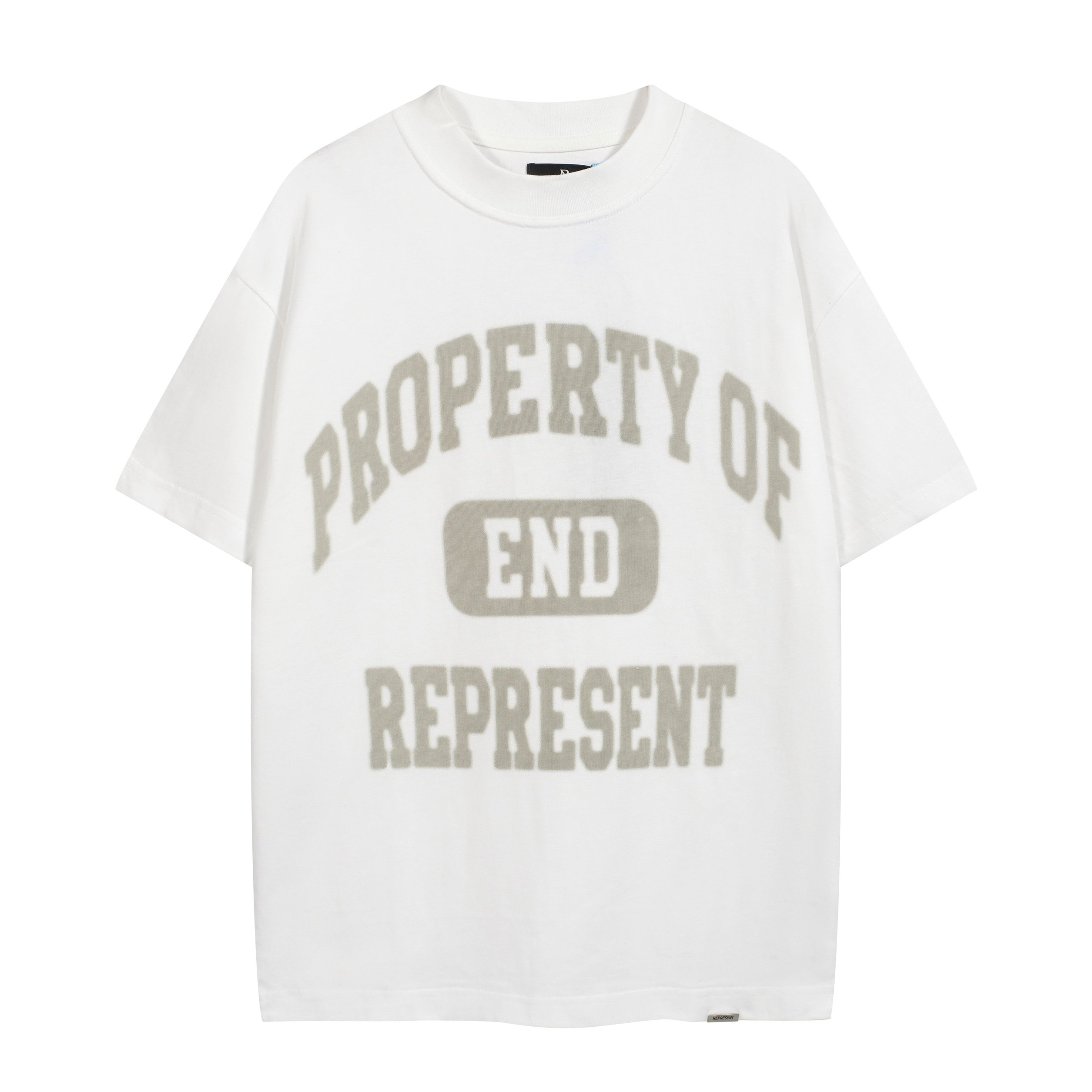 Represent x END. Clothing 'Property Of' White Oversized T-Shirt