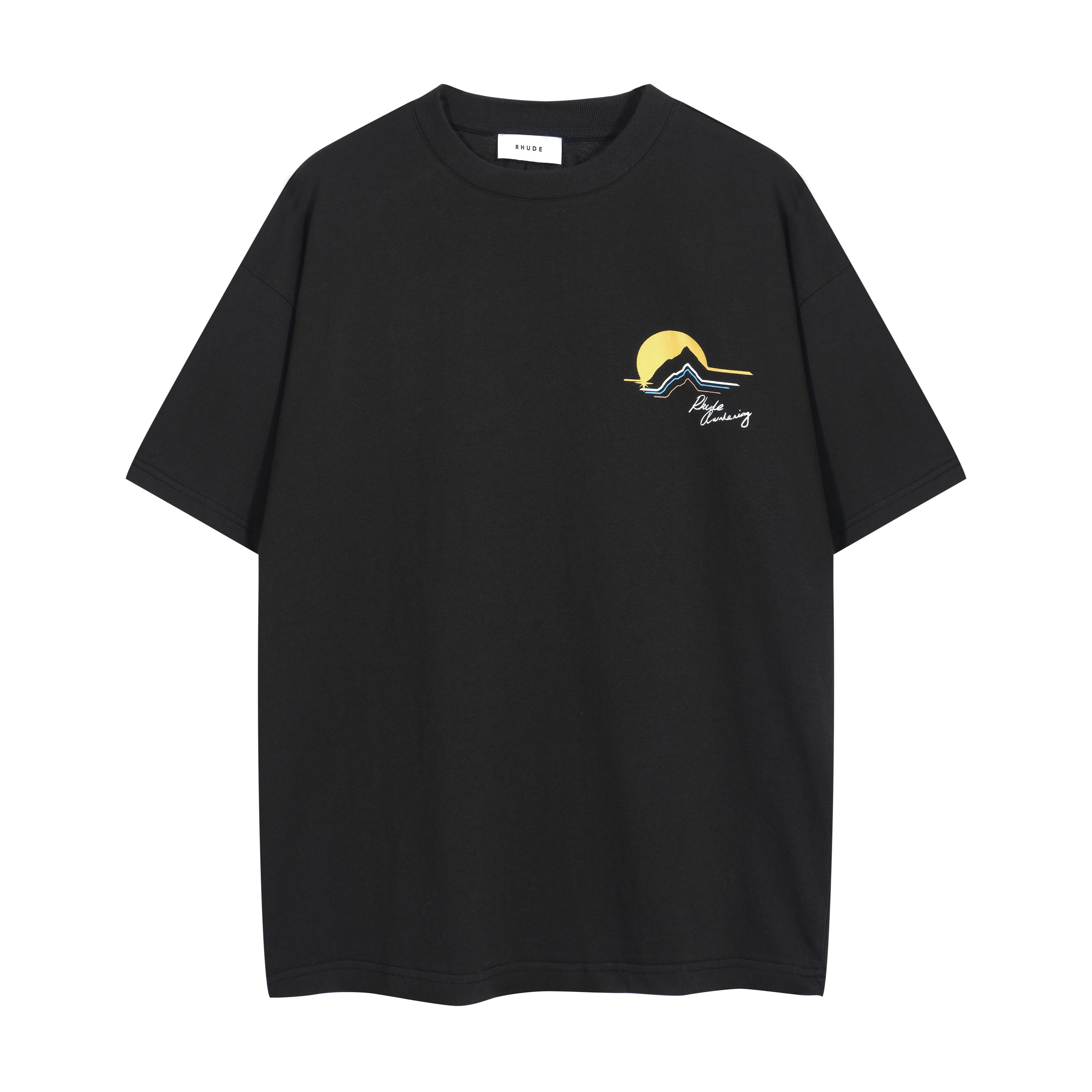 Rhude 'Awakening' Vintage Black Mountain Graphic T-Shirt