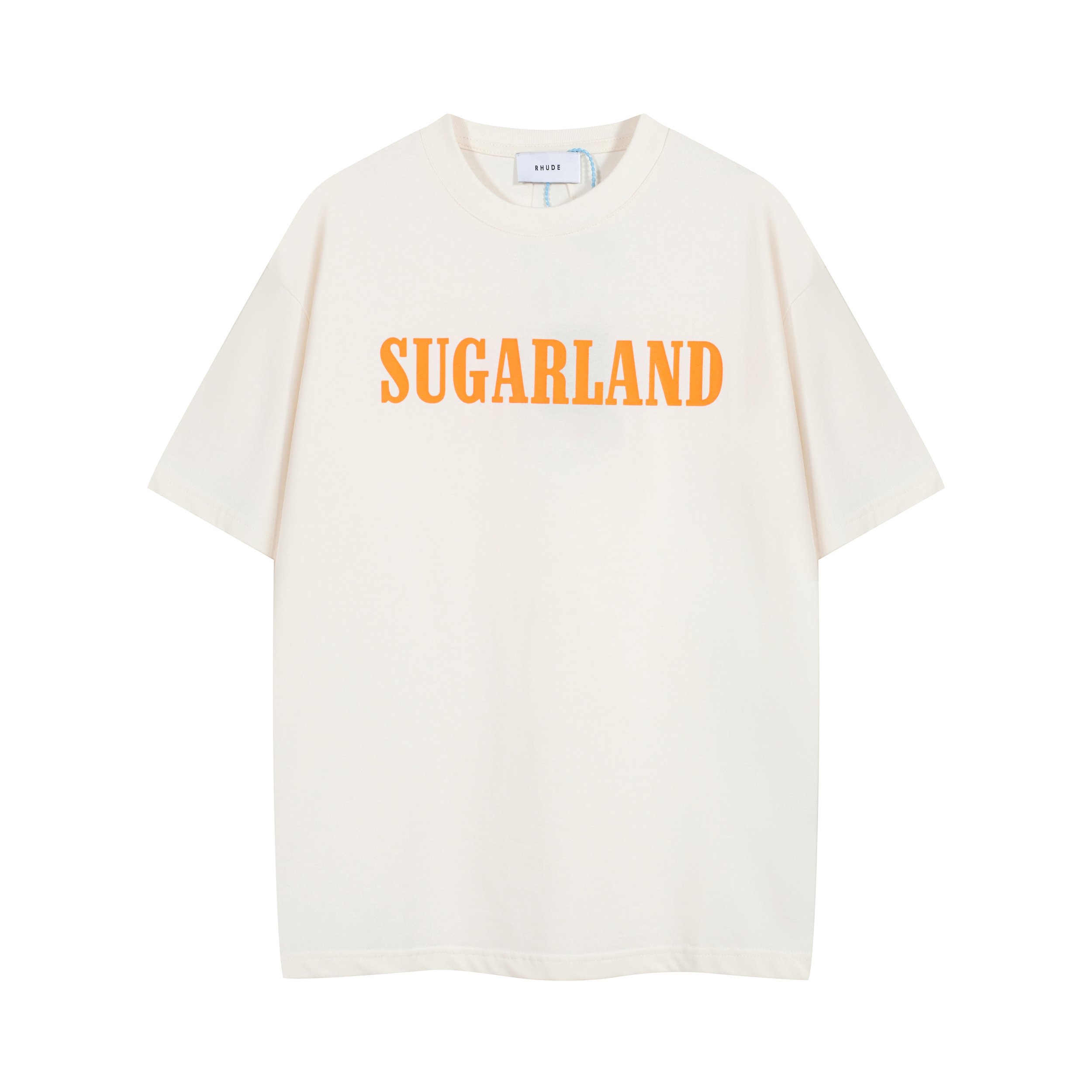 RHUDE Navy Sugarland Graphic T-Shirt - Collegiate Cotton Tee