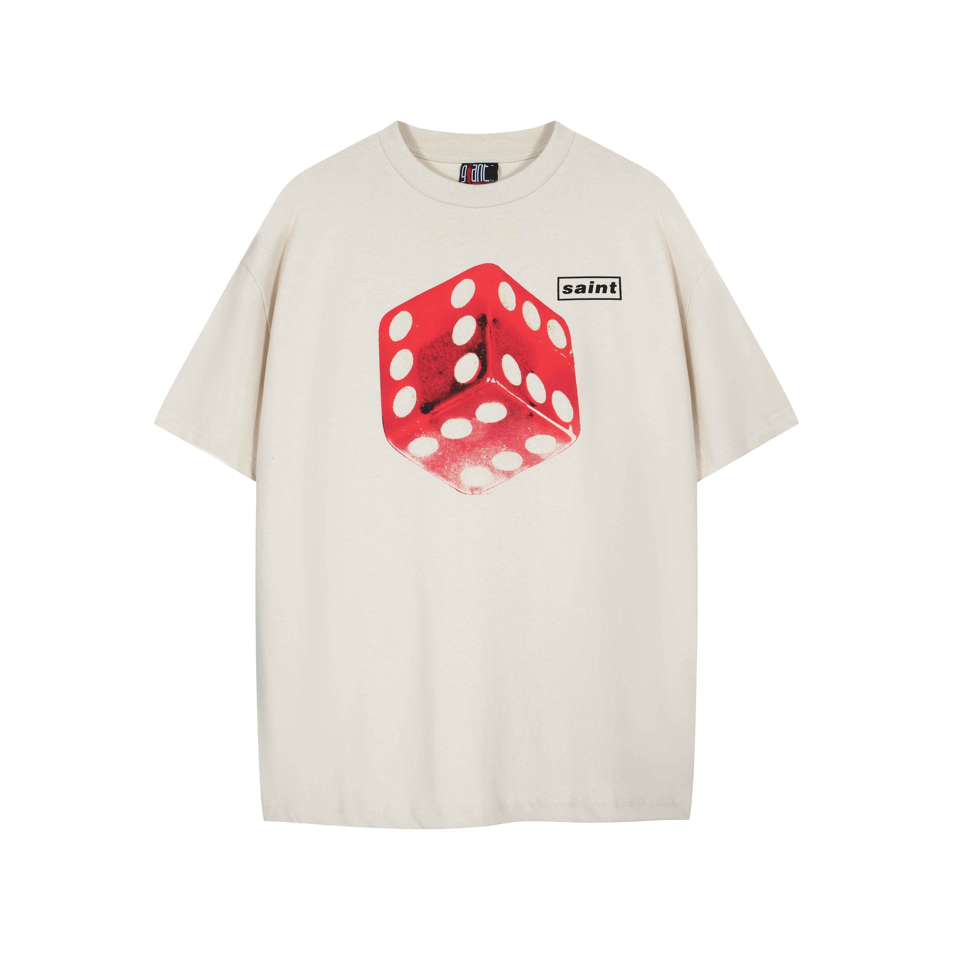 SAINT Oversized Retro Dice Graphic T-Shirt