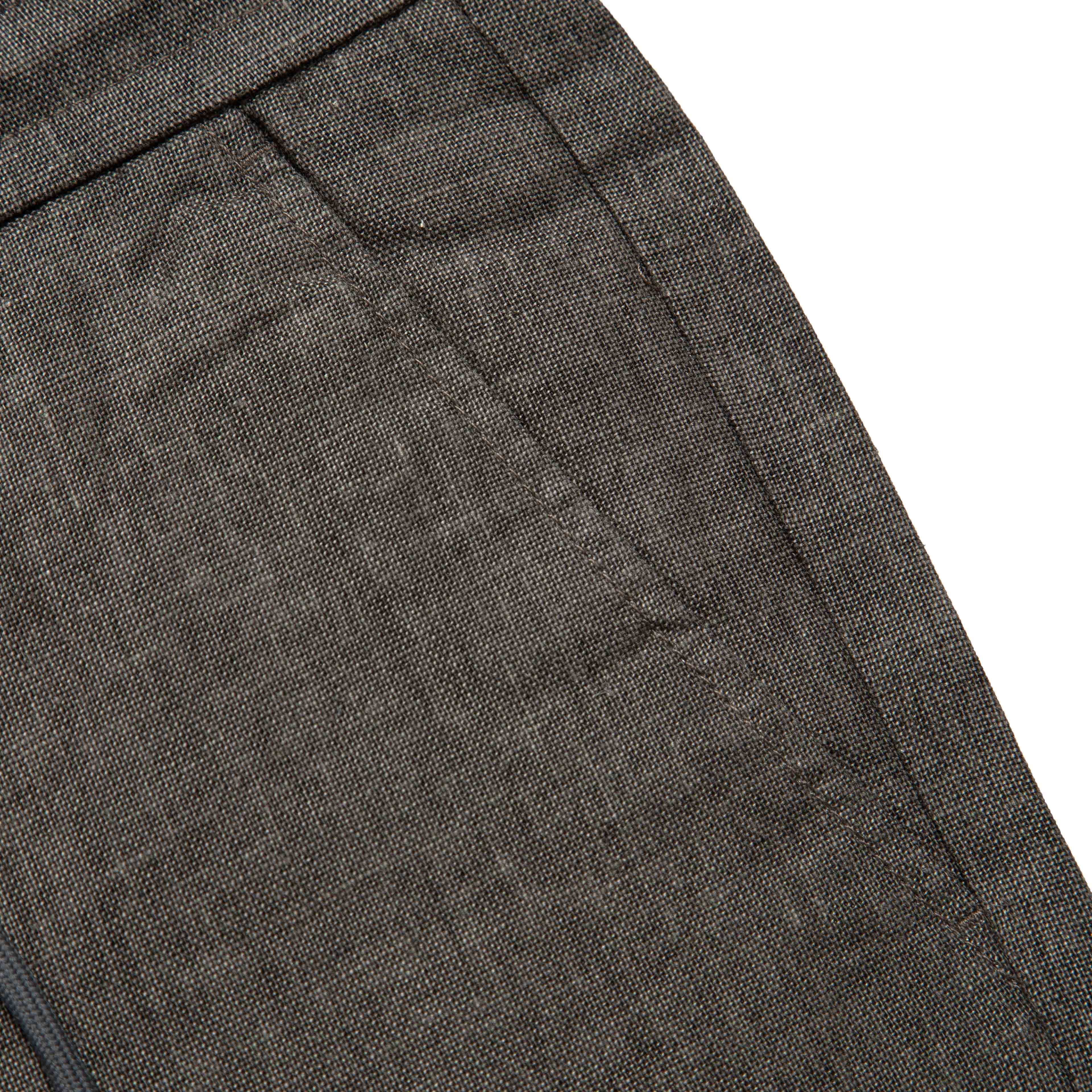 Olive brown linen drawstring shorts with relaxed fit and breathable fabric.