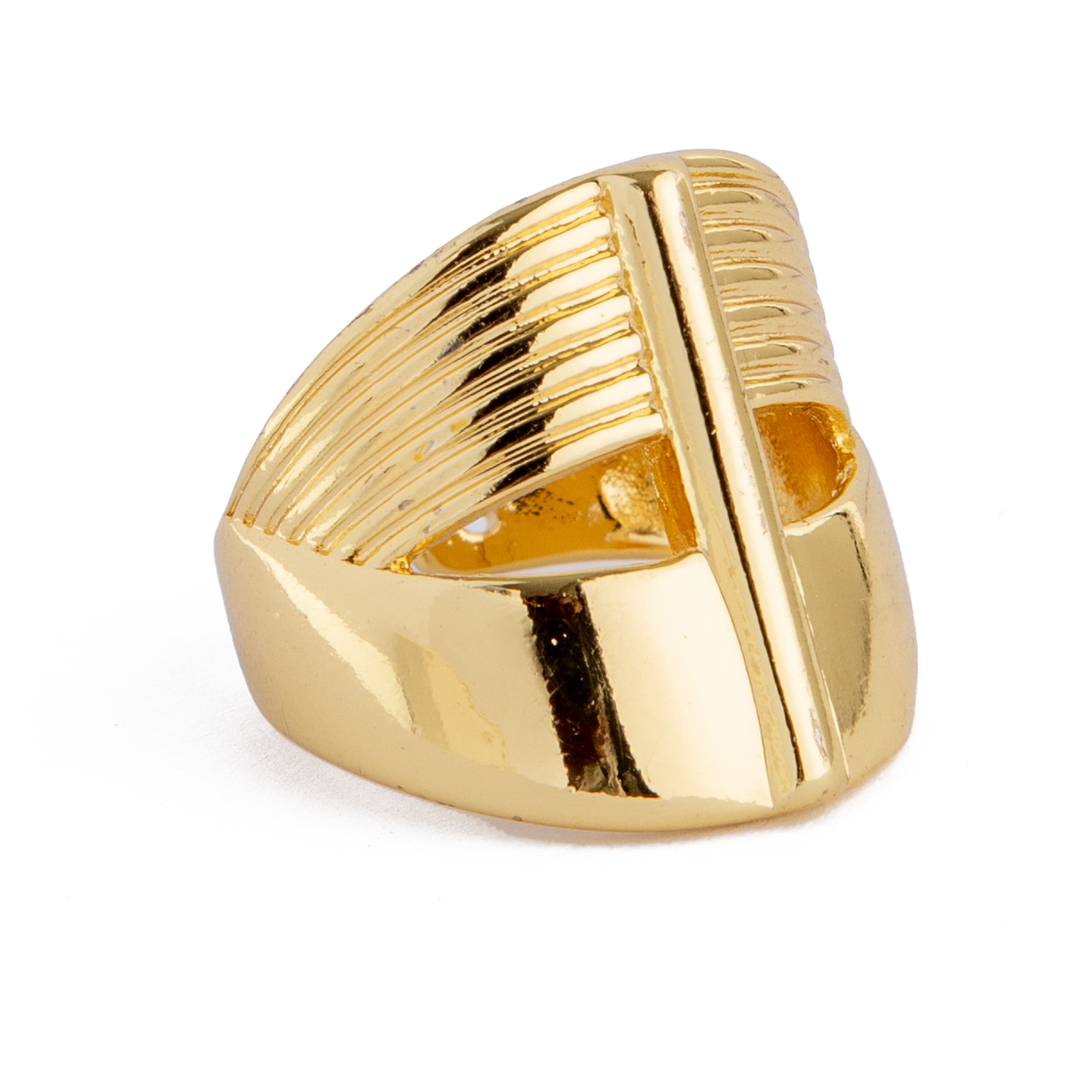Yellow Gold Liberty Coin Statement Ring