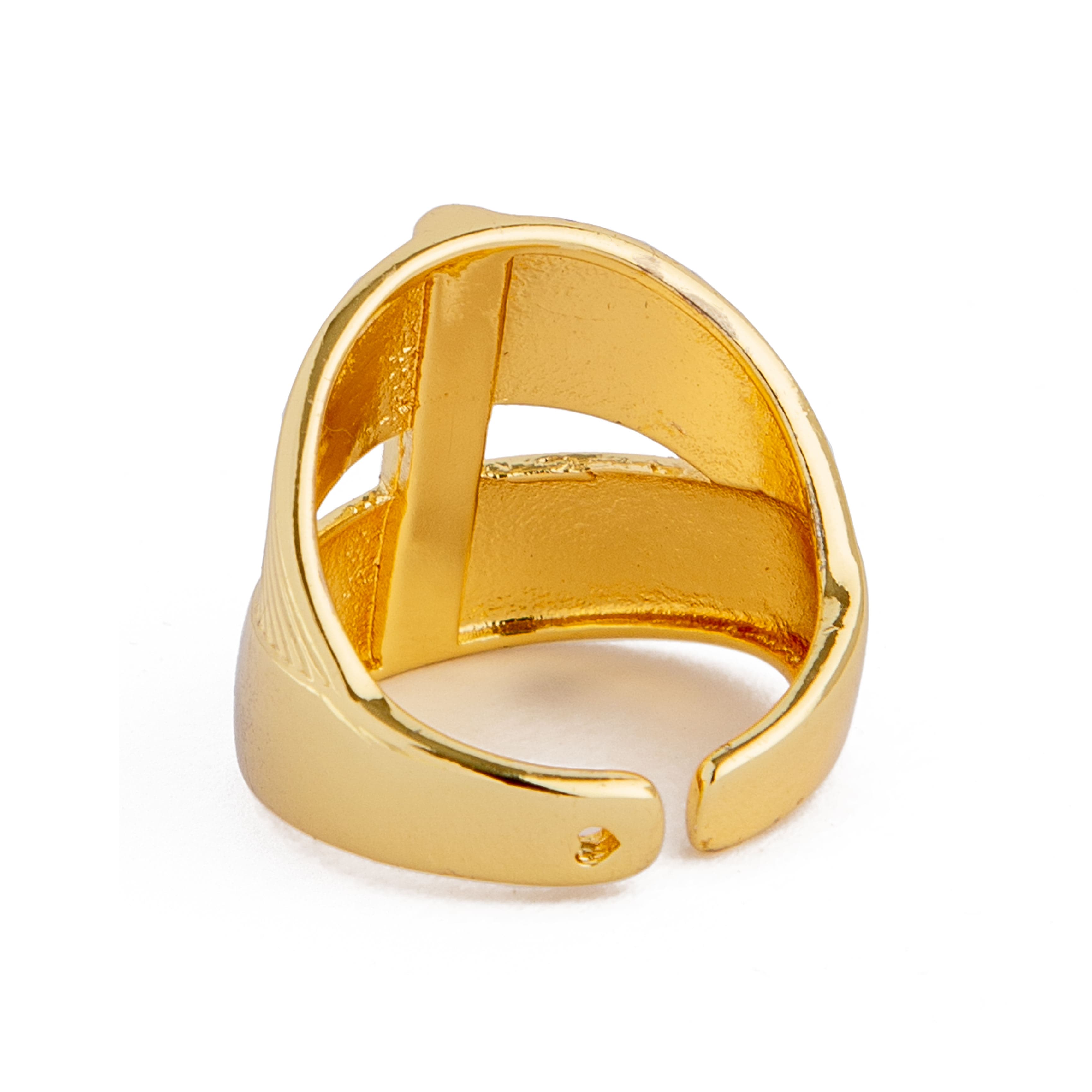 Yellow Gold Liberty Coin Statement Ring