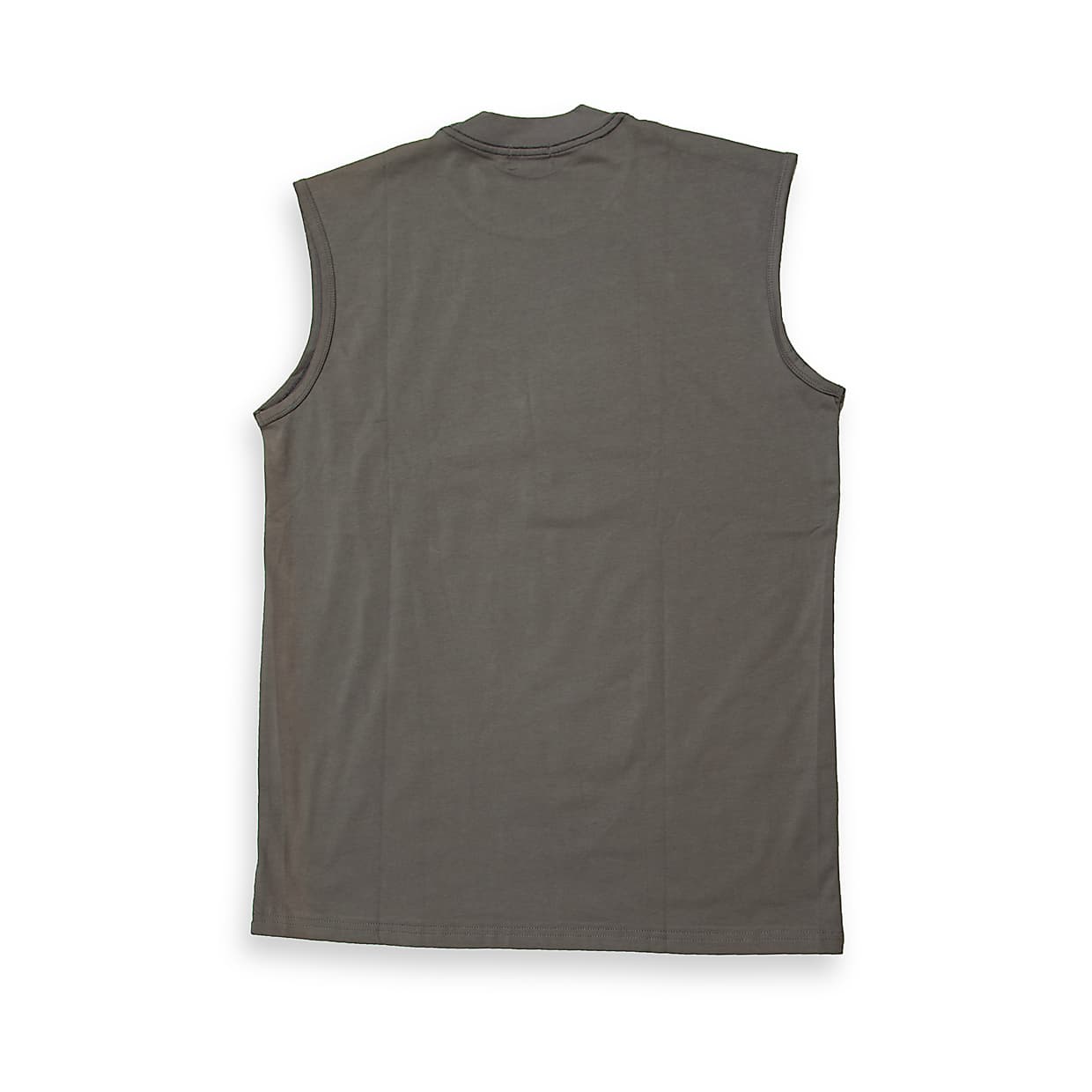 This is a relaxed-fit, heavyweight sleeveless t-shirt or tank top with a striking, modern graphic print on the chest.