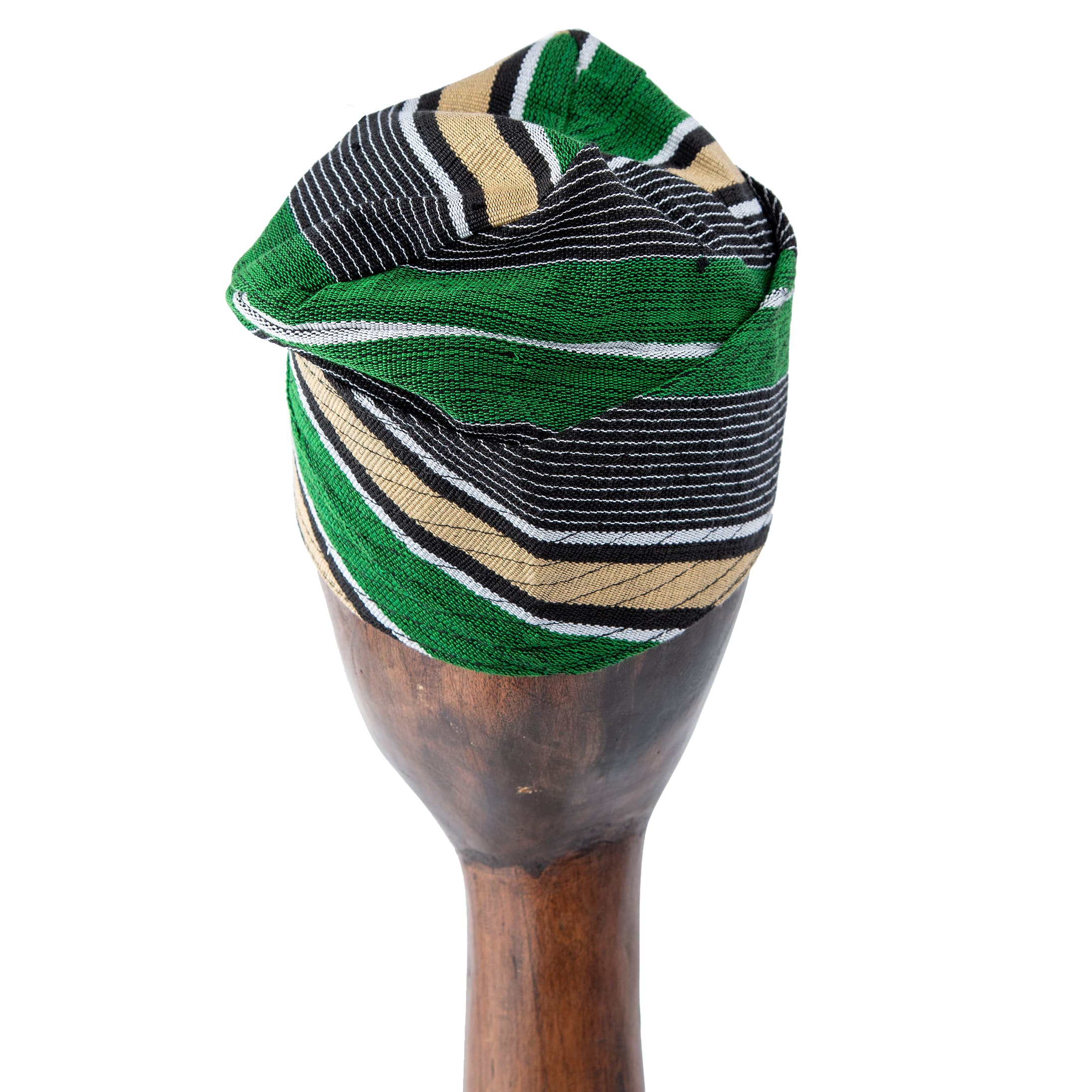 Striped Ankara Turban - Bold & Stylish Headwear