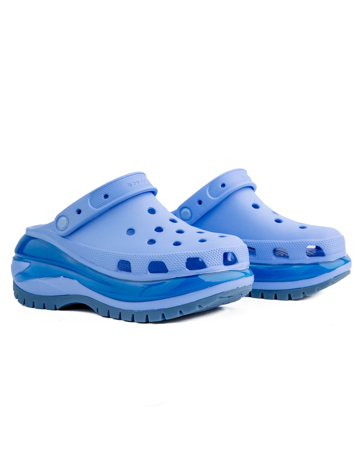 Light Blue Unisex Platform Clogs – Comfortable, breathable, and stylish slip-on shoes for casual wear.