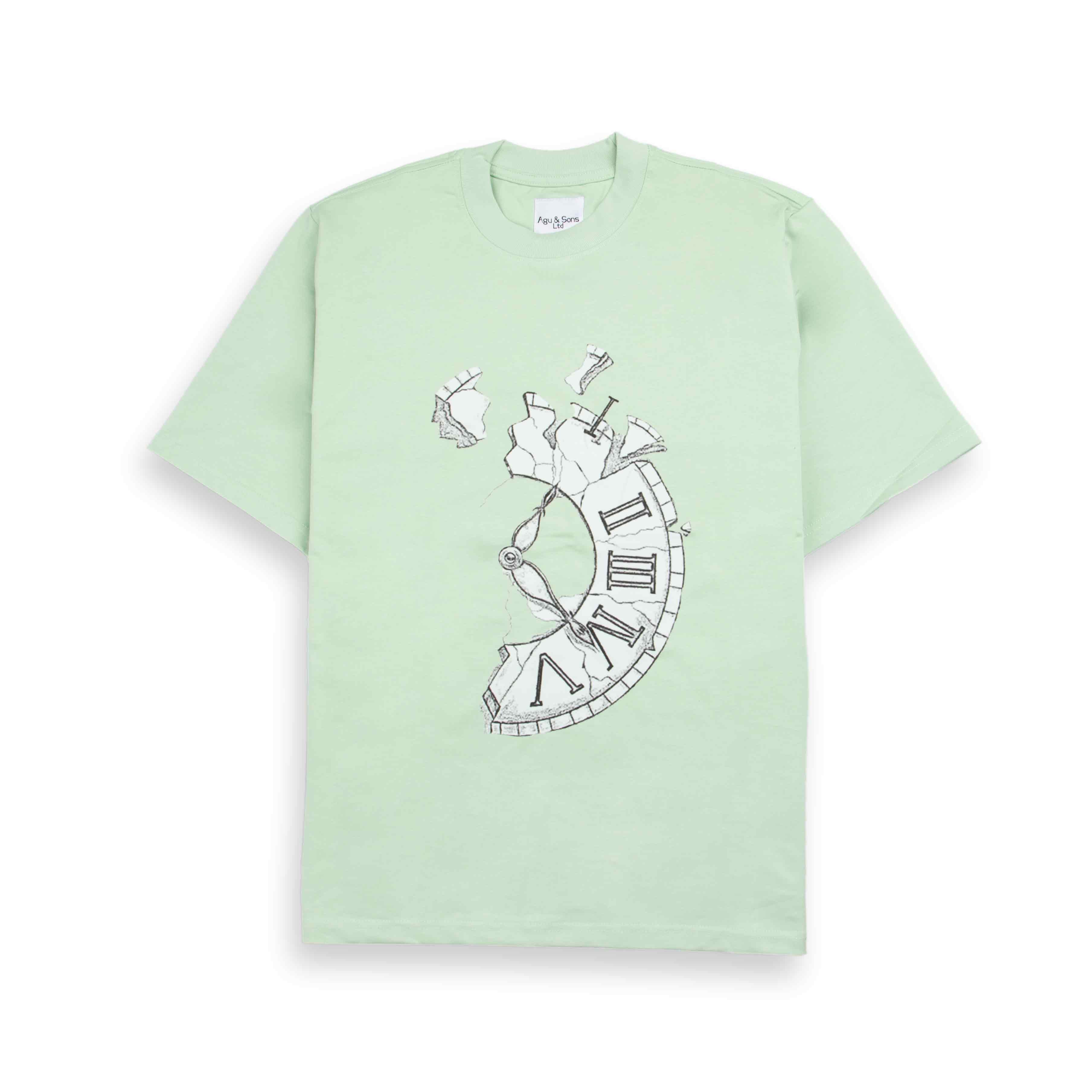 Agu & Sons Ltd. "Timeless Fragment" Graphic T-Shirt , 11239- Light Green