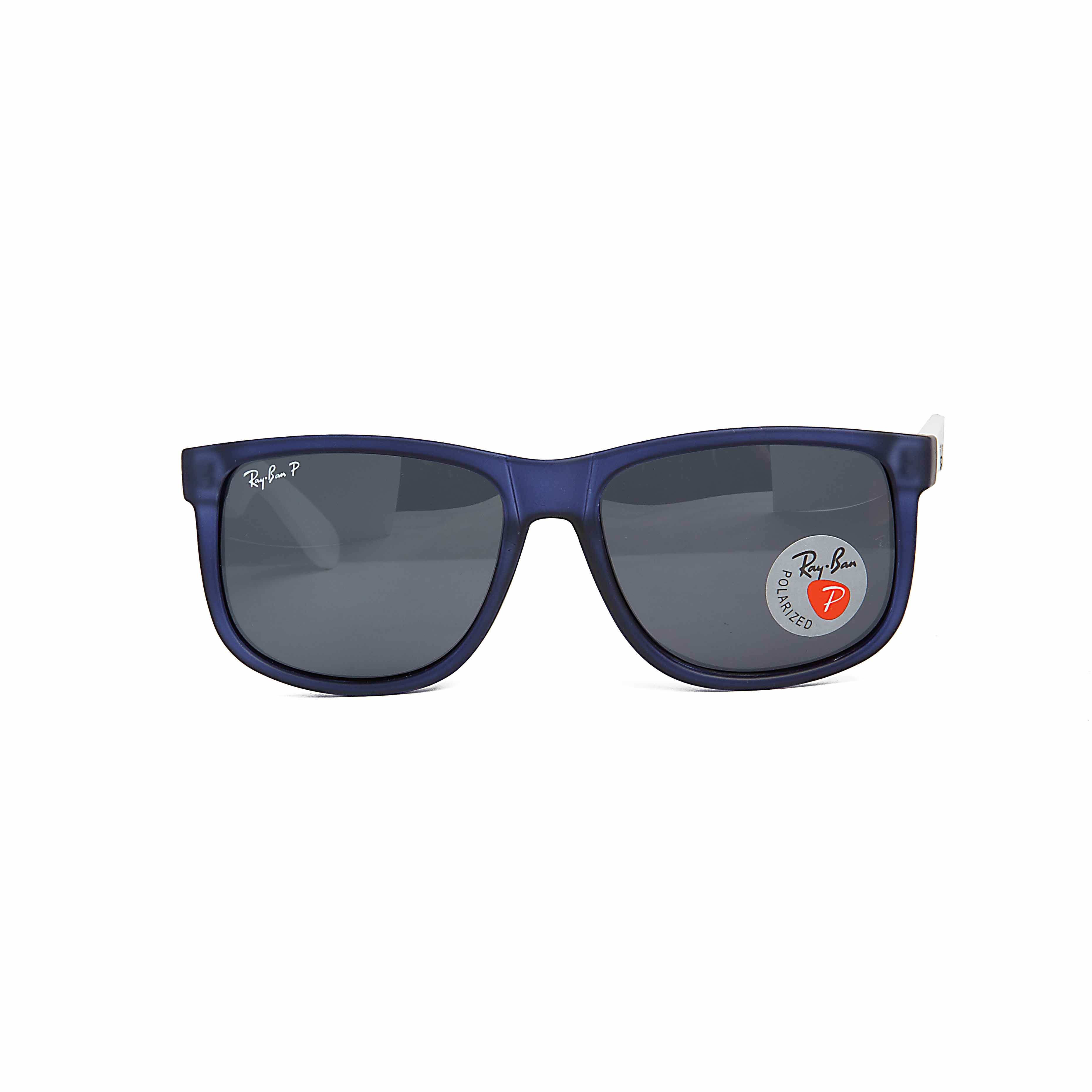 Ray-Ban Wayfarer-Style Matte Blue Polarized Sunglasses - Unisex.