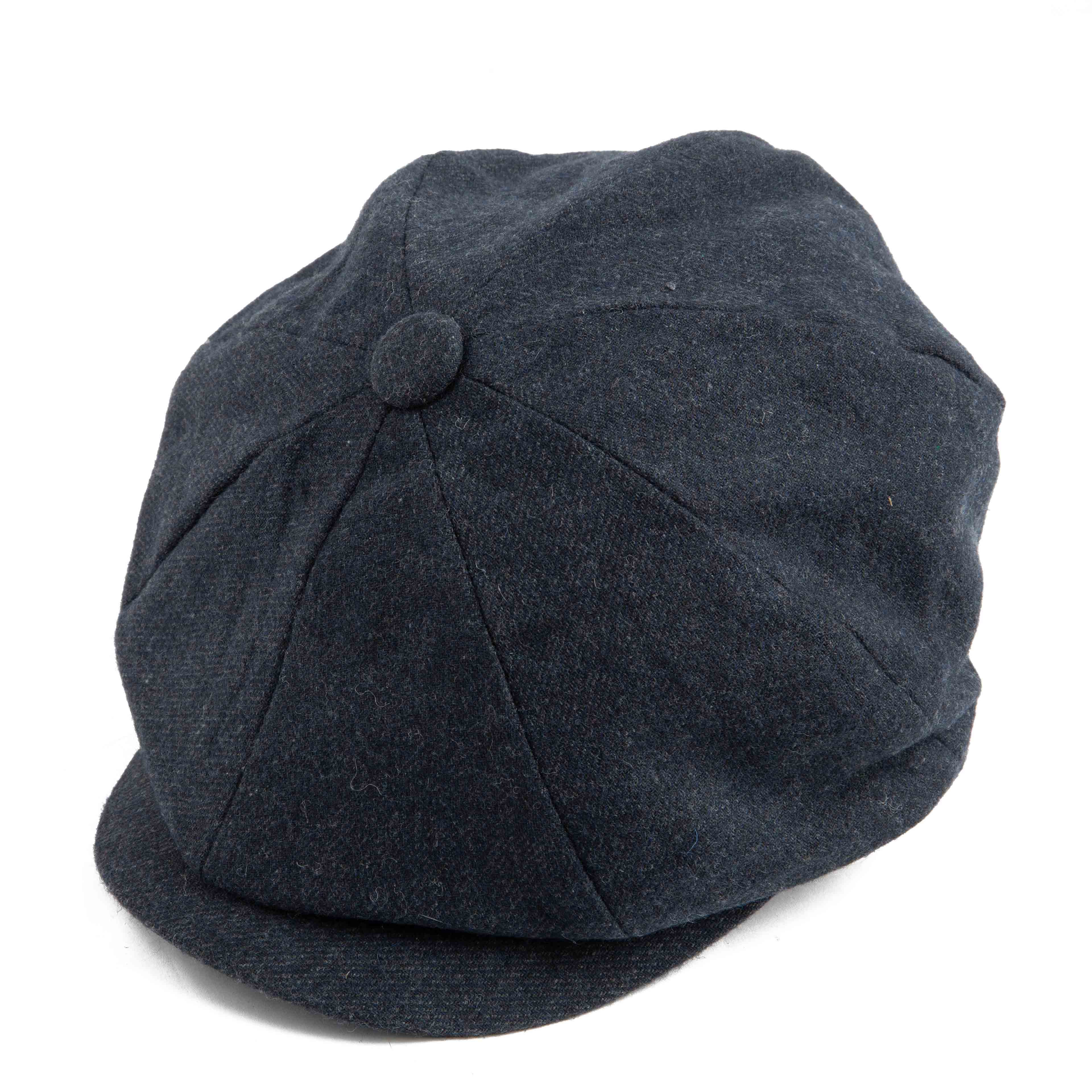 Classic Navy Newsboy Cap - Vintage Style Hat