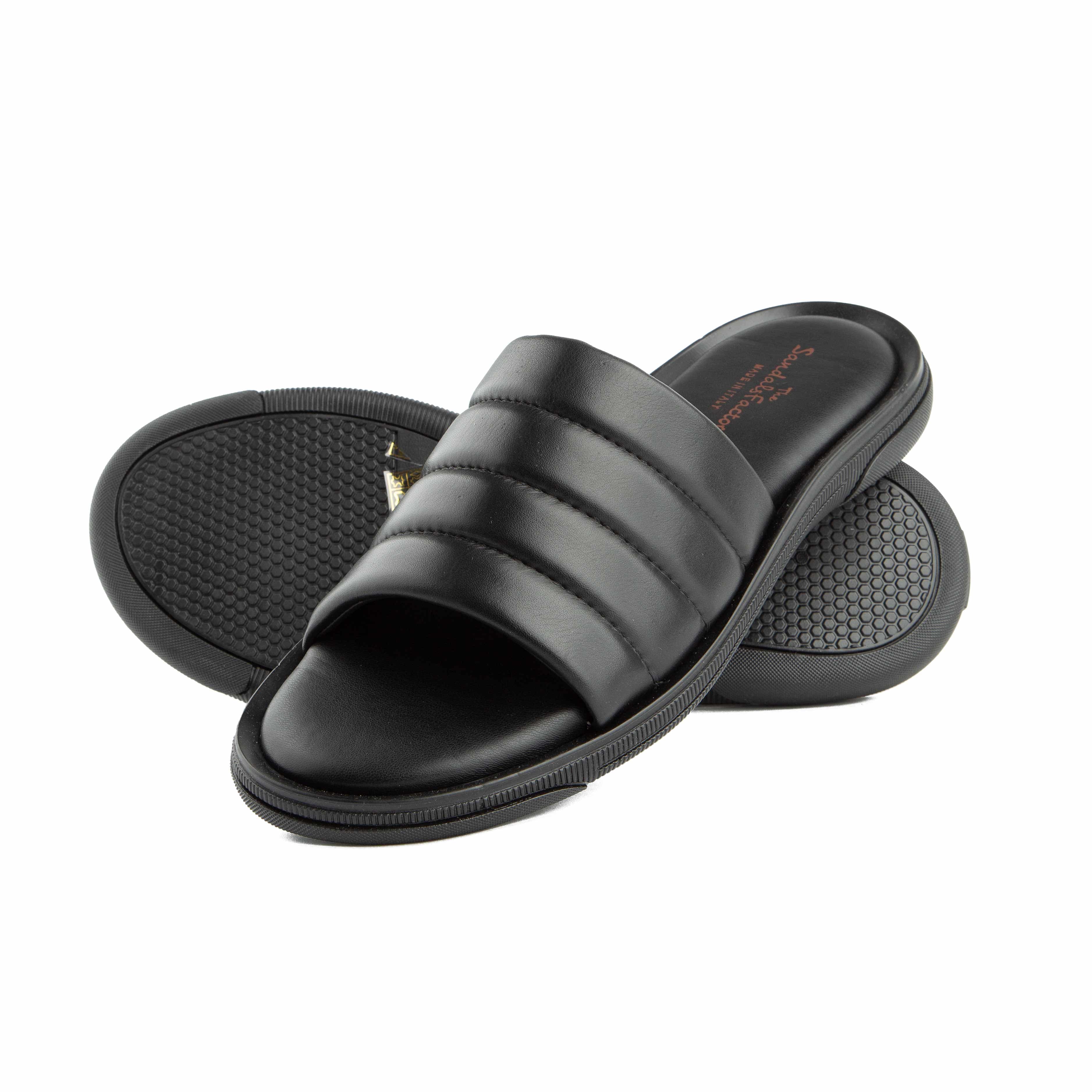 Step into comfort and style with these black padded strap slide sandals! Perfect for effortless casual wear, poolside chic, or relaxed everyday comfort.