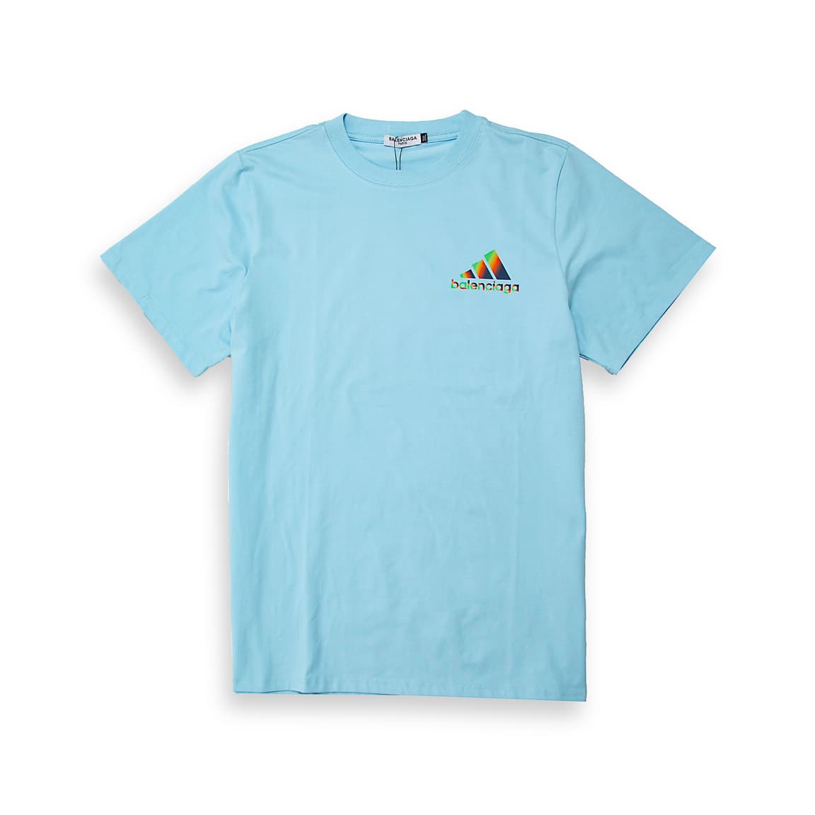 A premium cotton jersey T-shirt resulting from the Balenciaga x adidas collaboration.