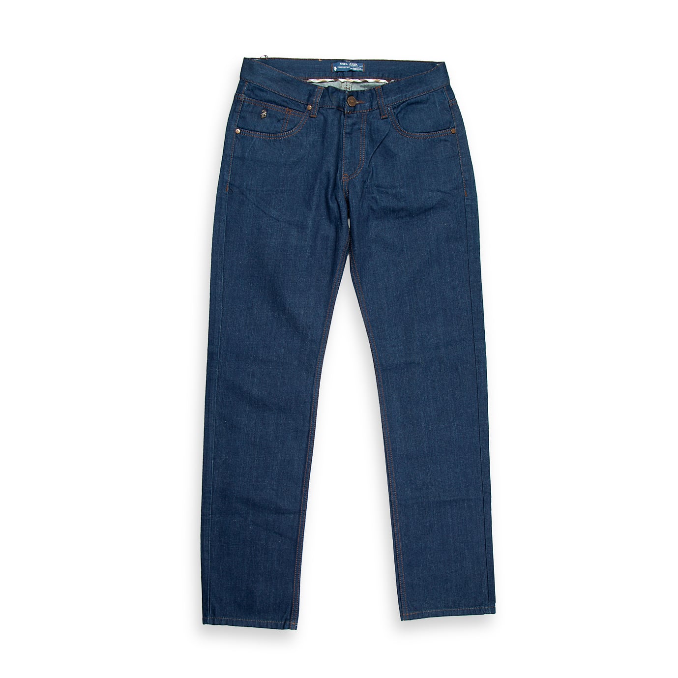 A timeless and essential piece for any wardrobe, these dark rinse jeans feature a deep, uniform indigo color with minimal to no fading or distressing, offering a sharp and clean aesthetic.