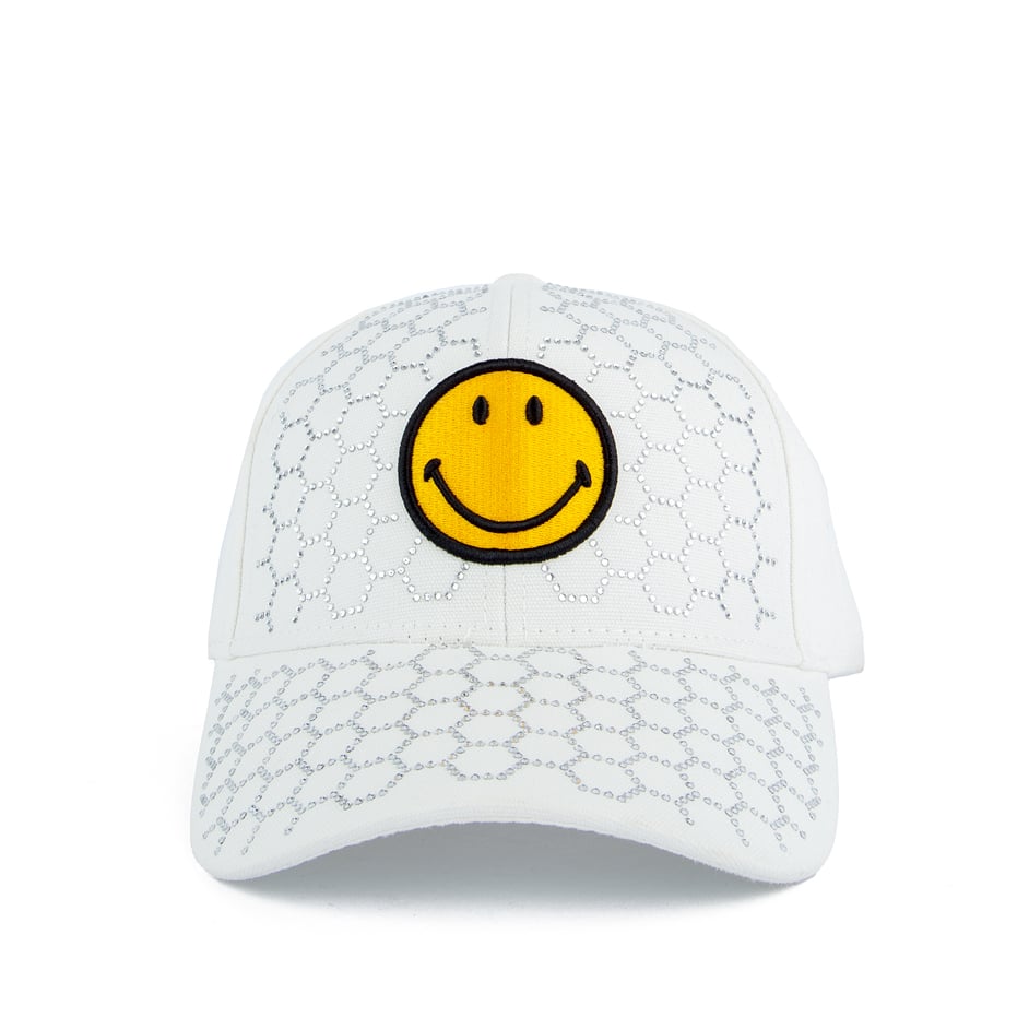 Smiley Face Mesh Face Cap | Trendy & Playful Shop on Agu.ng