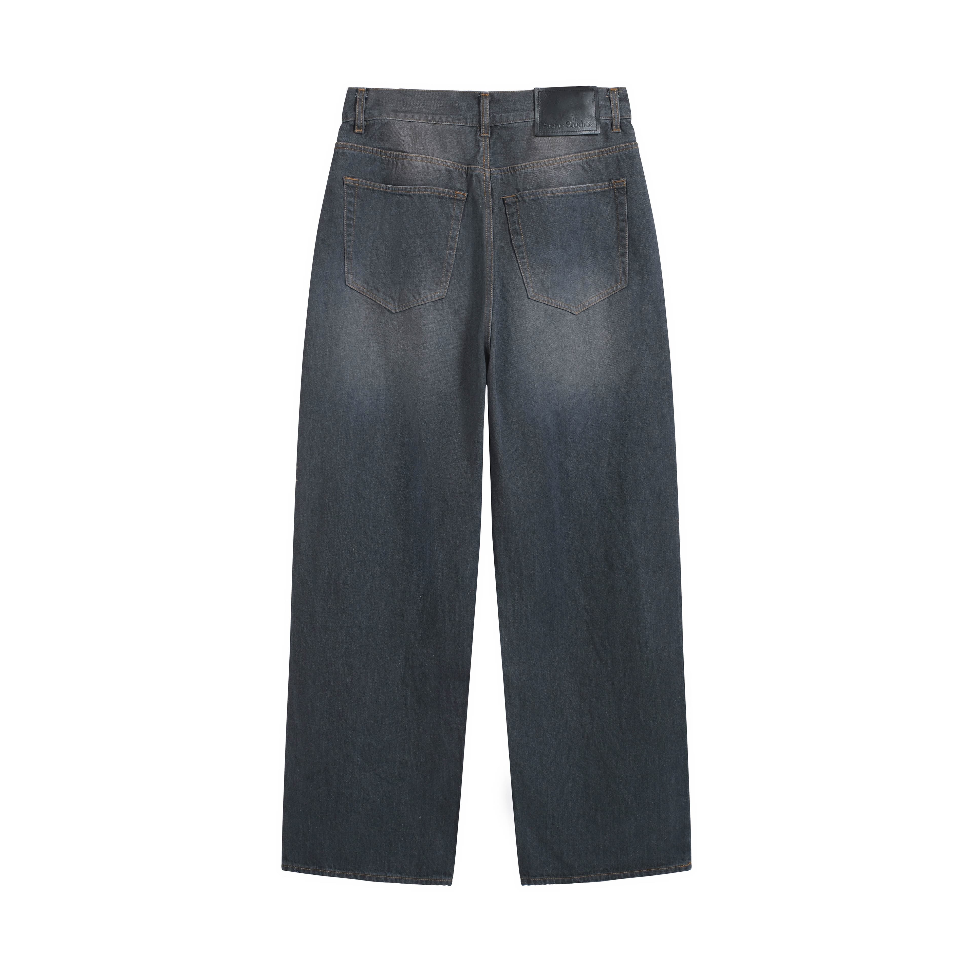 Acne Studios Vintage Wash Black Loose Fit Denim Jeans