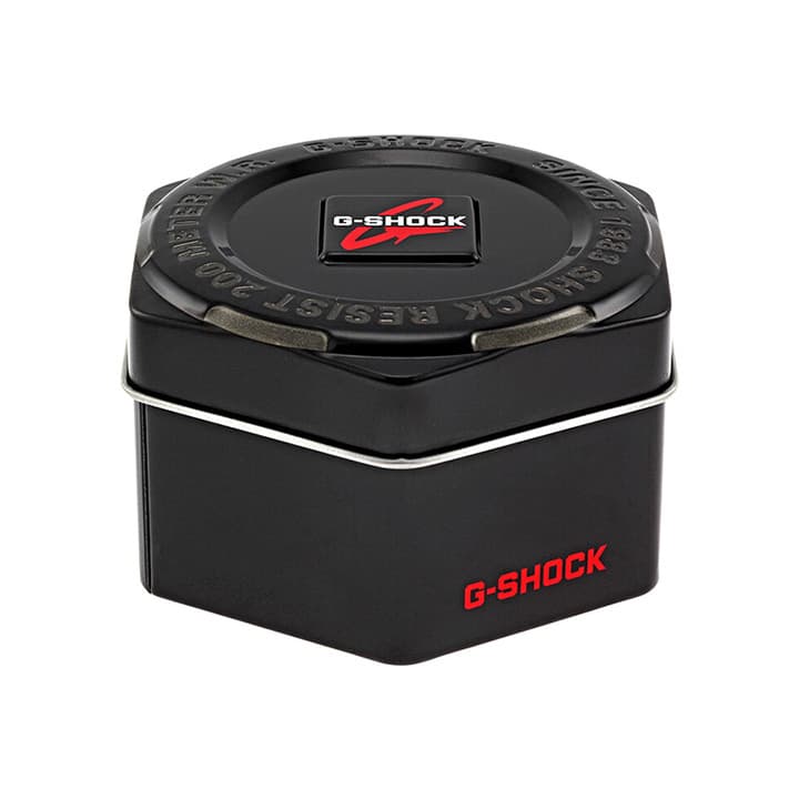 Casio G-Shock Mudmaster Black and Gold-Tone Watch with Red Band
