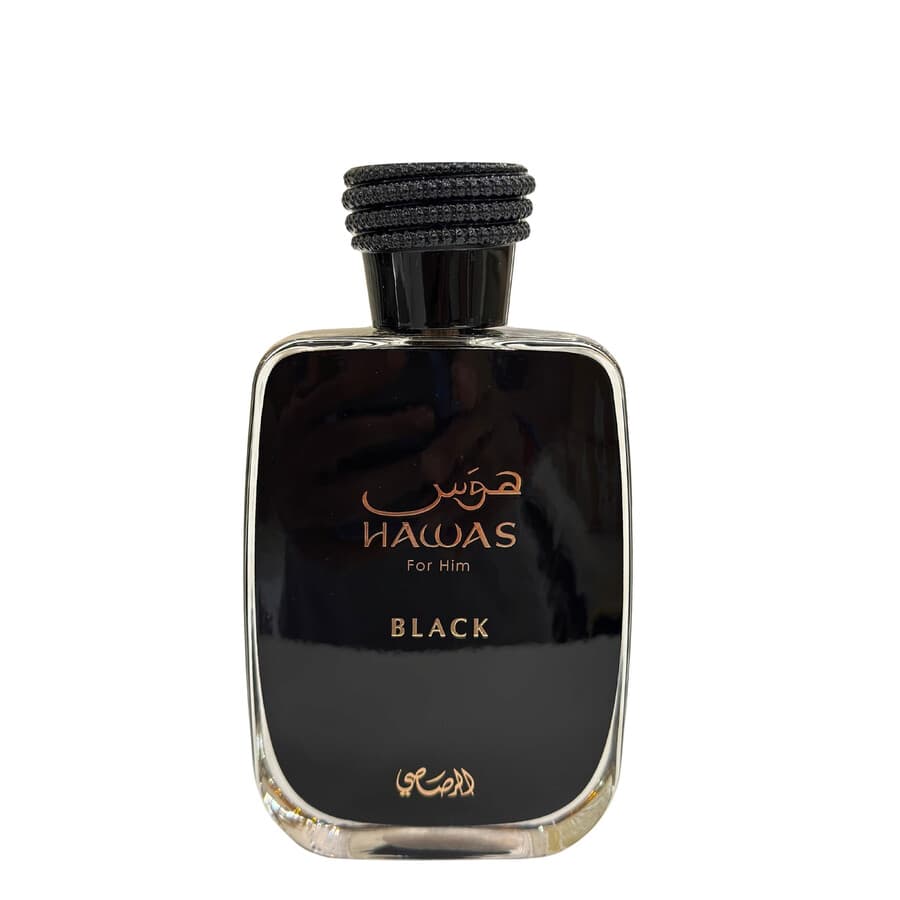 Rasasi Men's Hawas Black EDP Spray 3.3 oz (100ml) Fragrances
