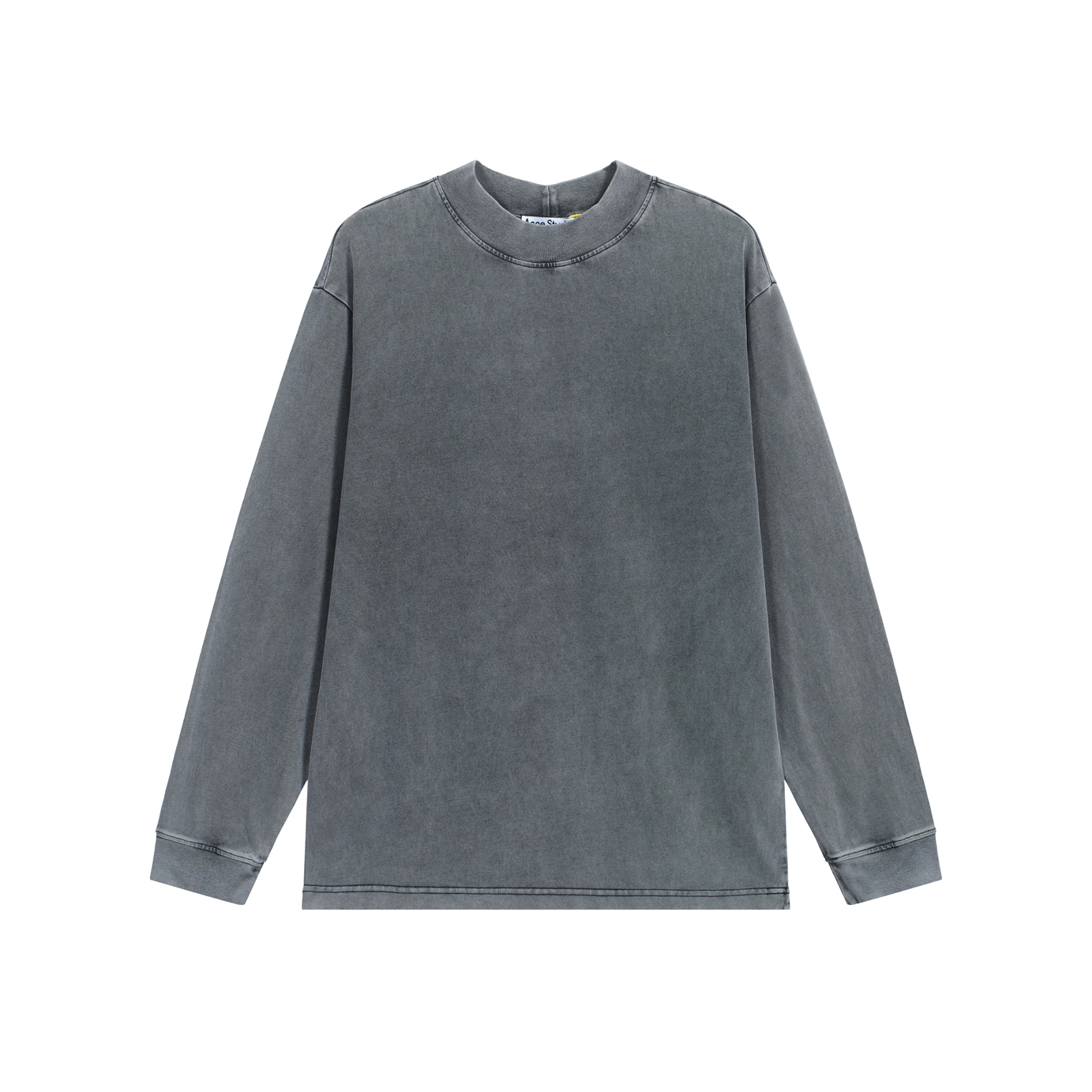 Acne Studios Unisex White Rhinestone '1996' Logo Long-Sleeve